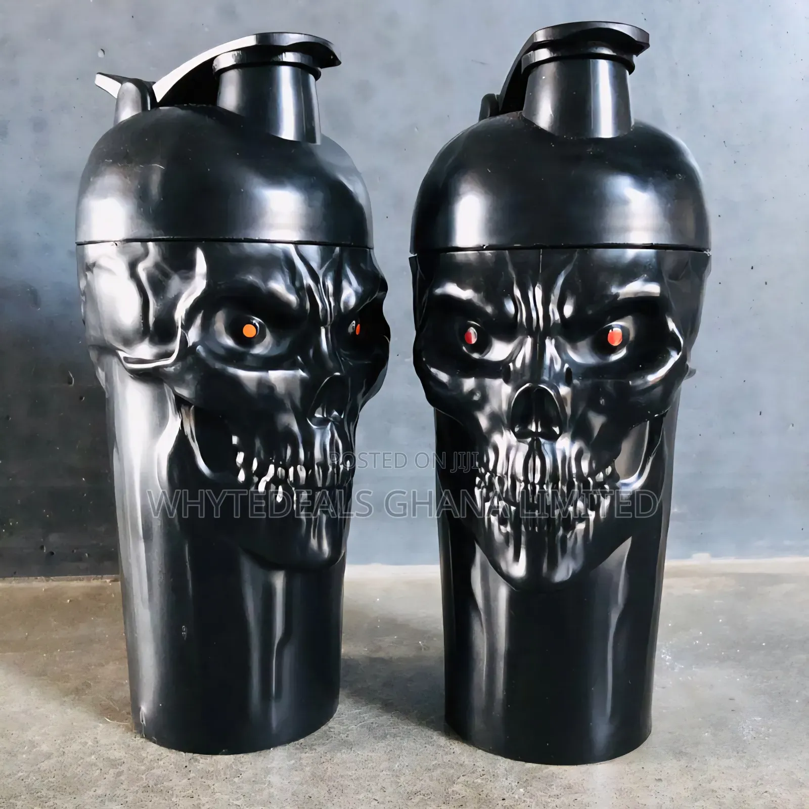 Jnx Skull Gym Shaker Bottles| Durable| 700ml| Hydrate More In The Gym