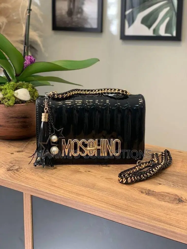 Moschino Women’S Leather Handbag (In a Box )