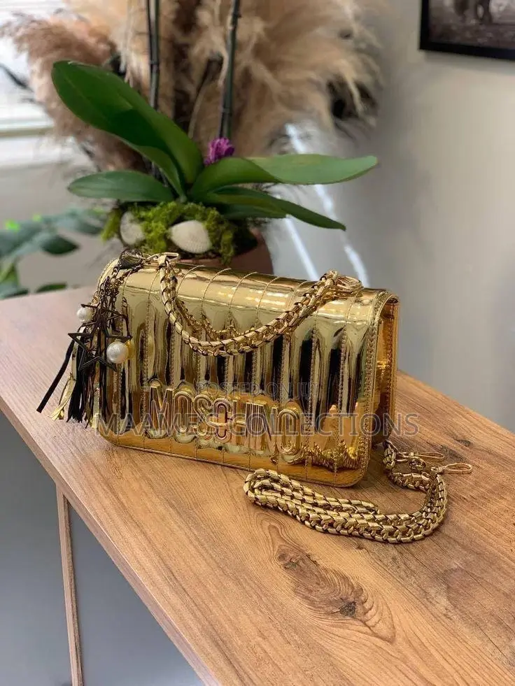 Moschino Women’S Leather Handbag (In a Box )