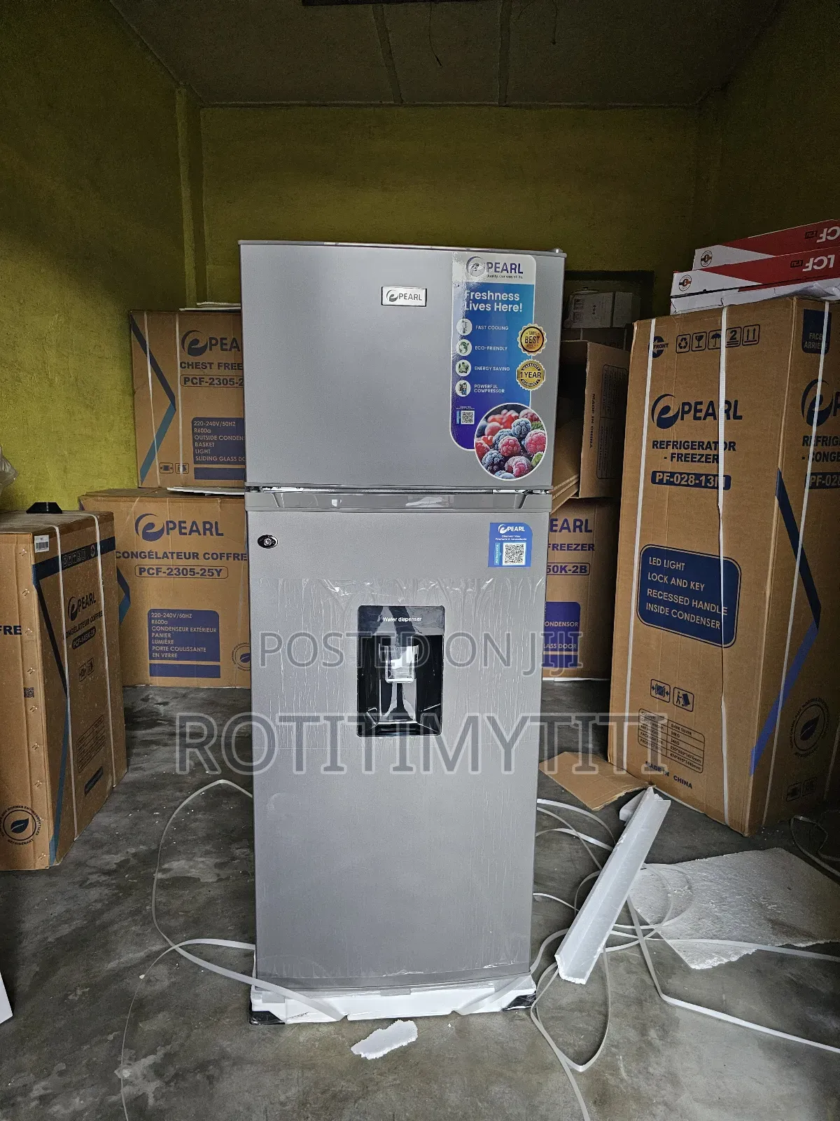 Pearl Fridge Double Door With Dispenser