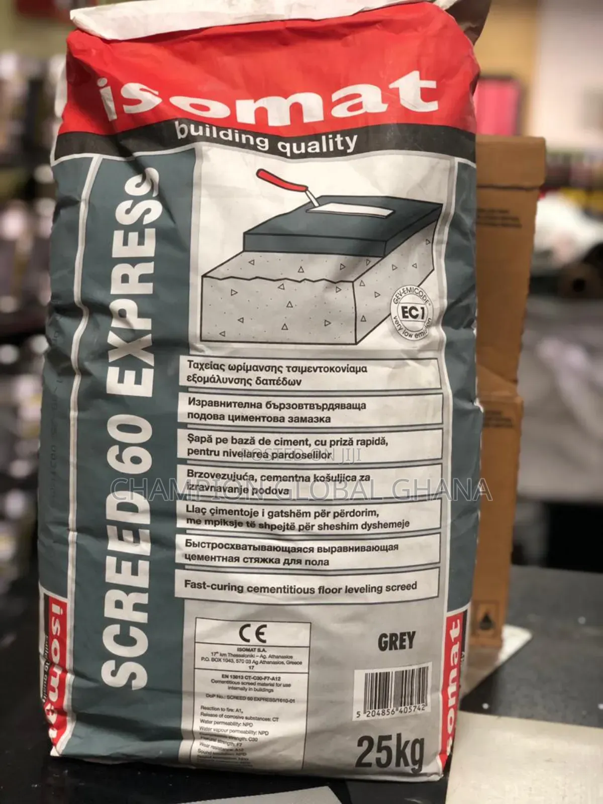 Fast-curing Cementitious Floor Leveling Screed 25kg