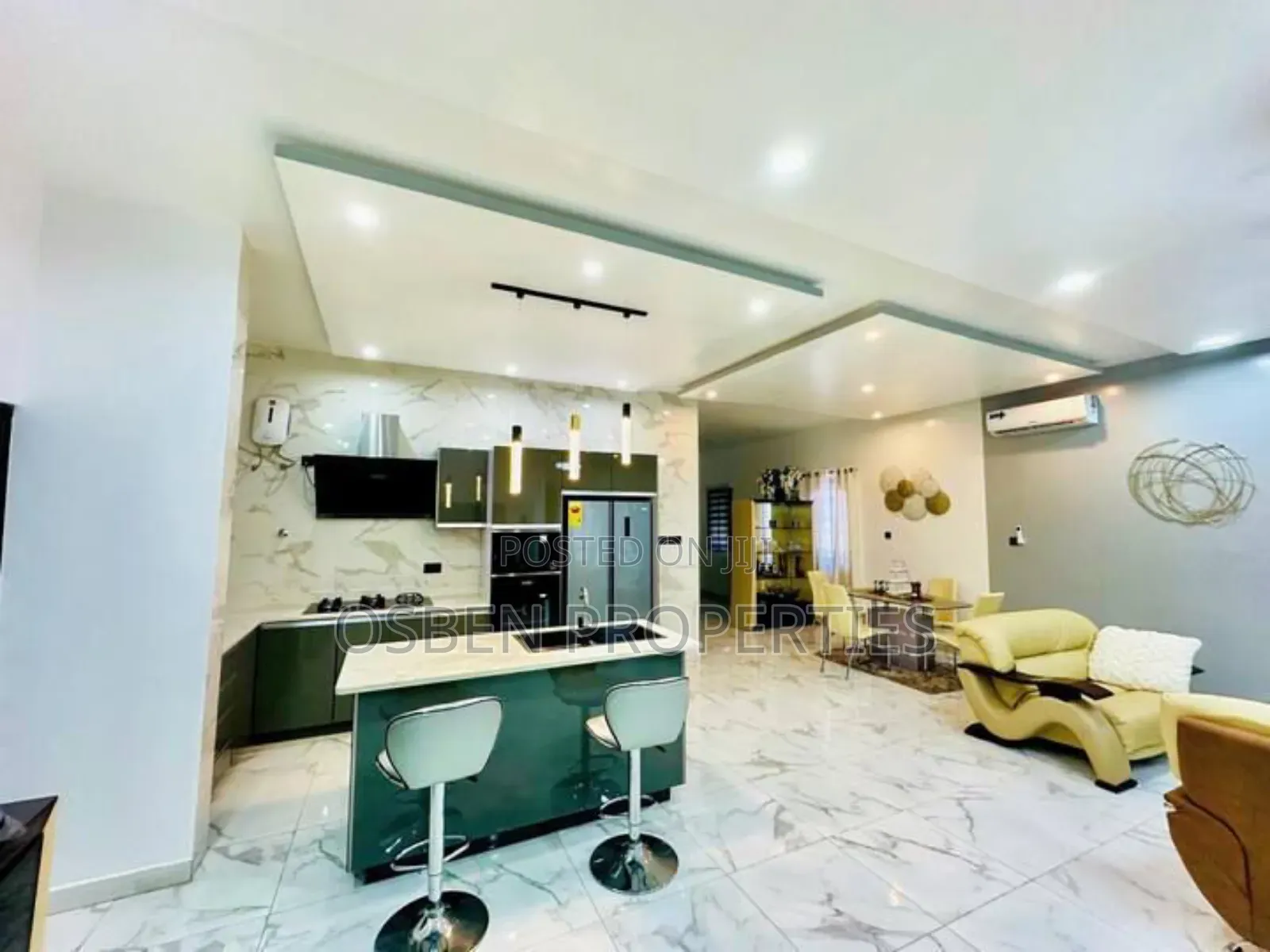 Furnished 3bdrm House in Osben Properties, Spintex for rent