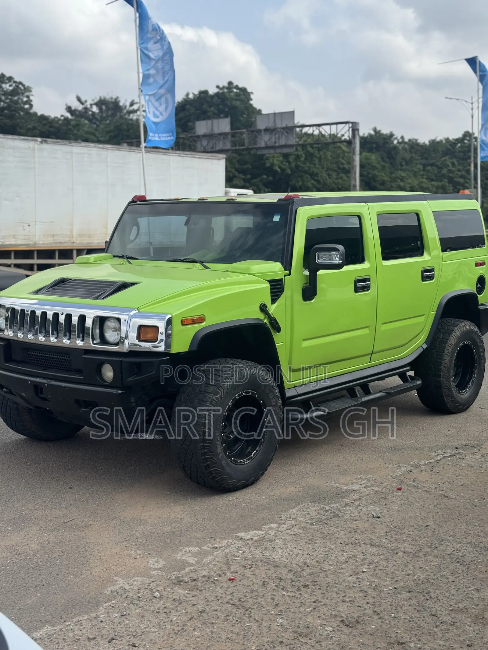 Hummer H2 SUV 2003 Green