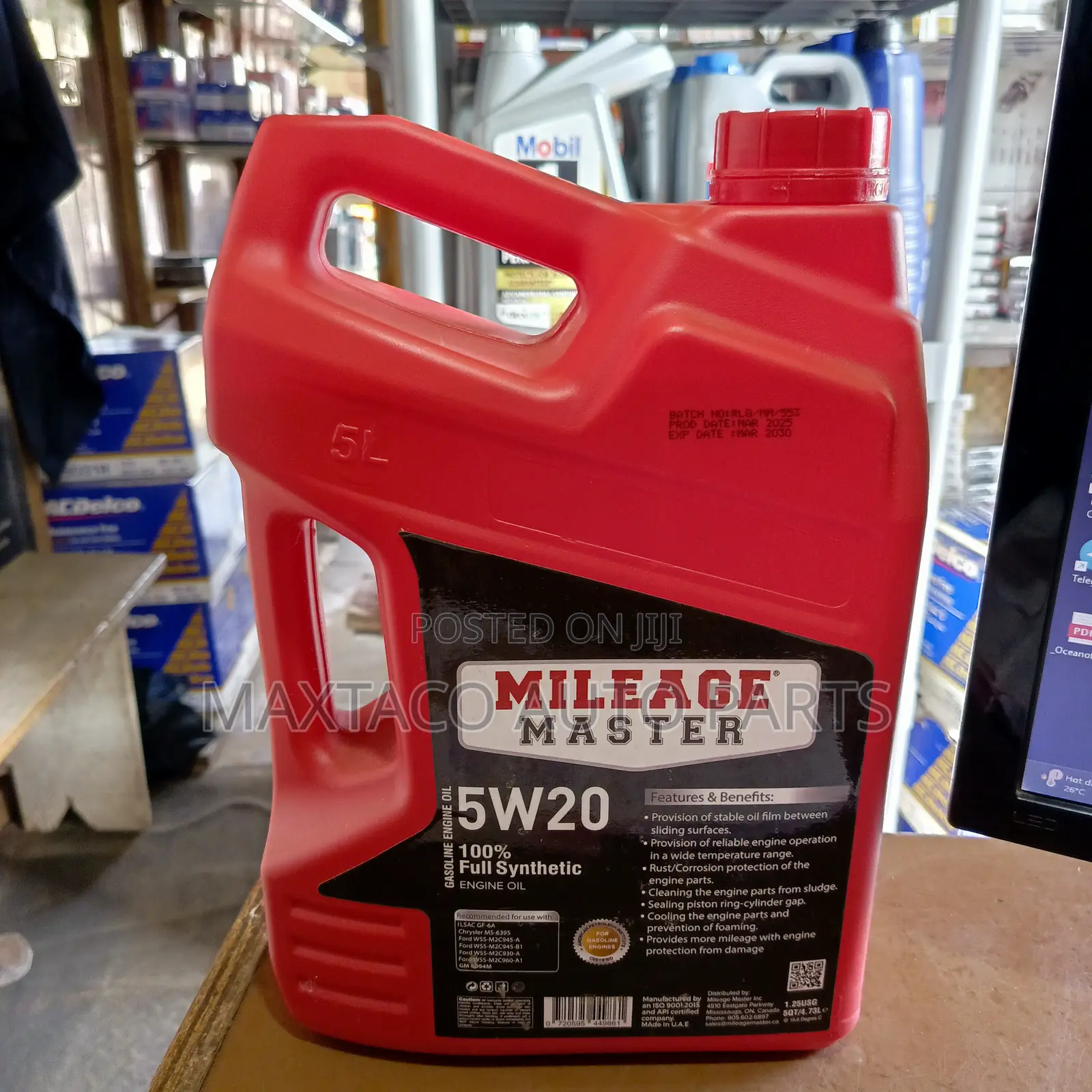 5w-20 Engine Oil Mileage Master Engine Oil 100%
Full Synthetic