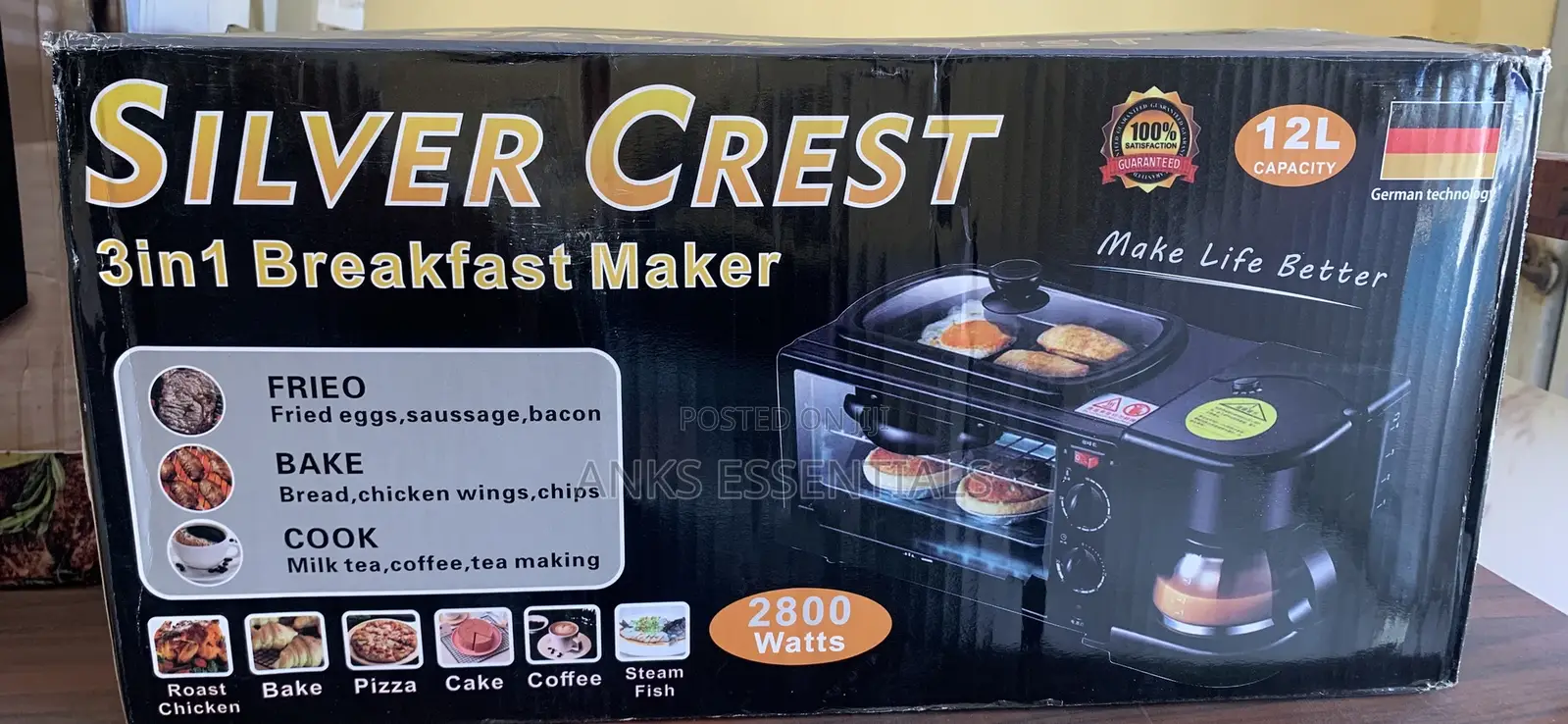Multifunction Kitchen Appliance – Oven, Coffee & Grill