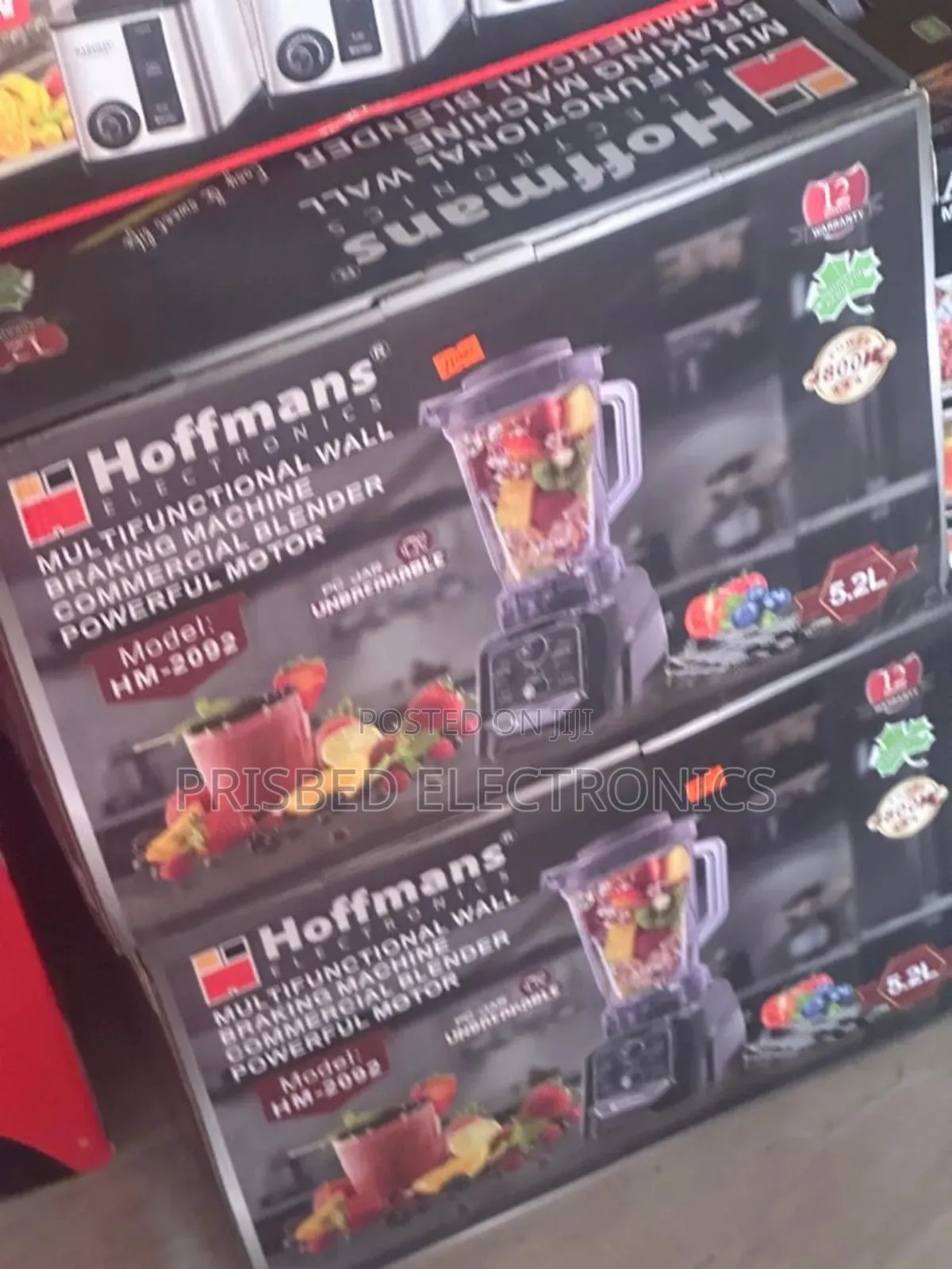 Hoffmans 5.2 Litres Commercial Blender 5.2 Liters