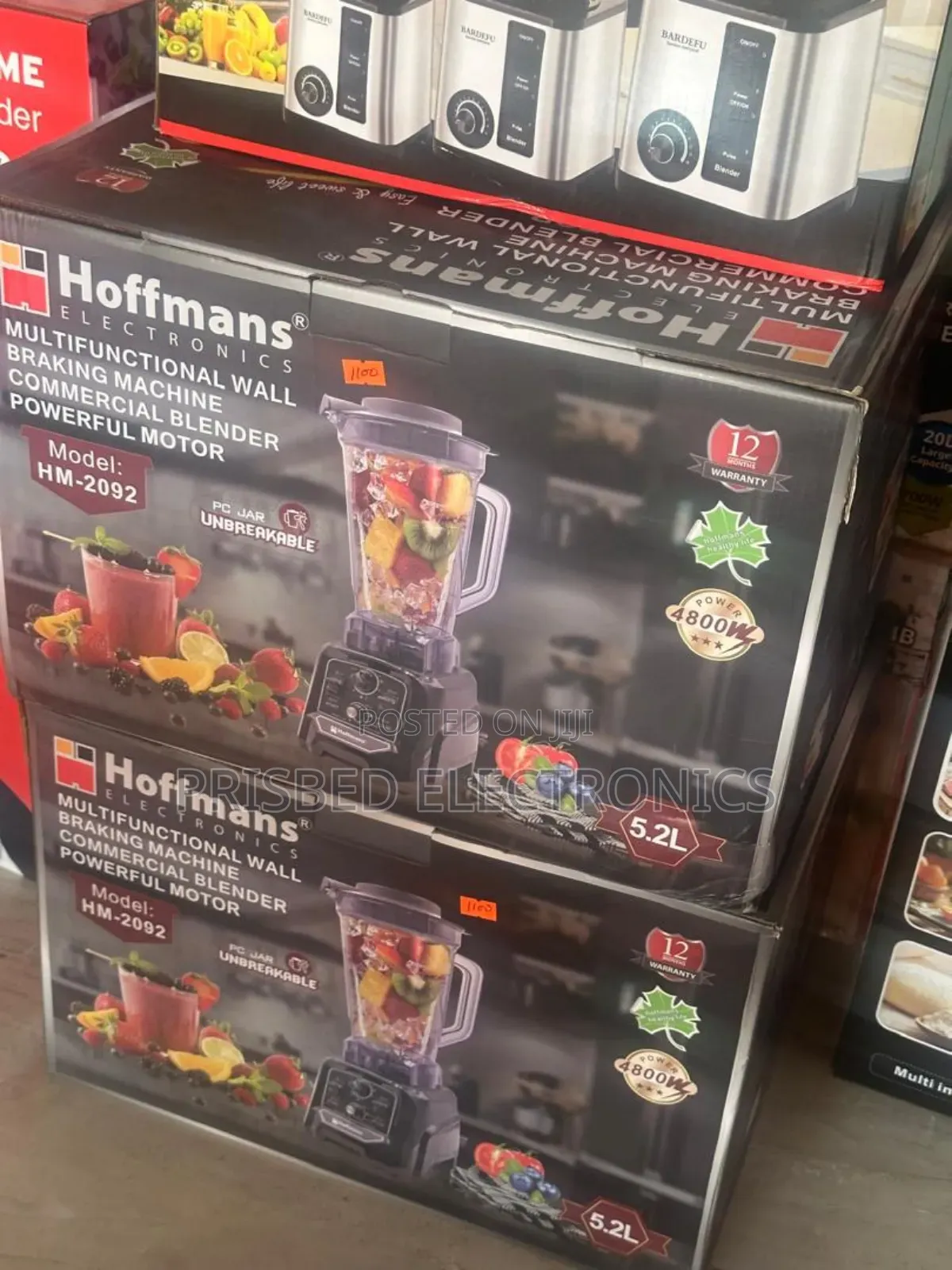 Hoffmans 5.2 Litres Commercial Blender 5.2 Liters