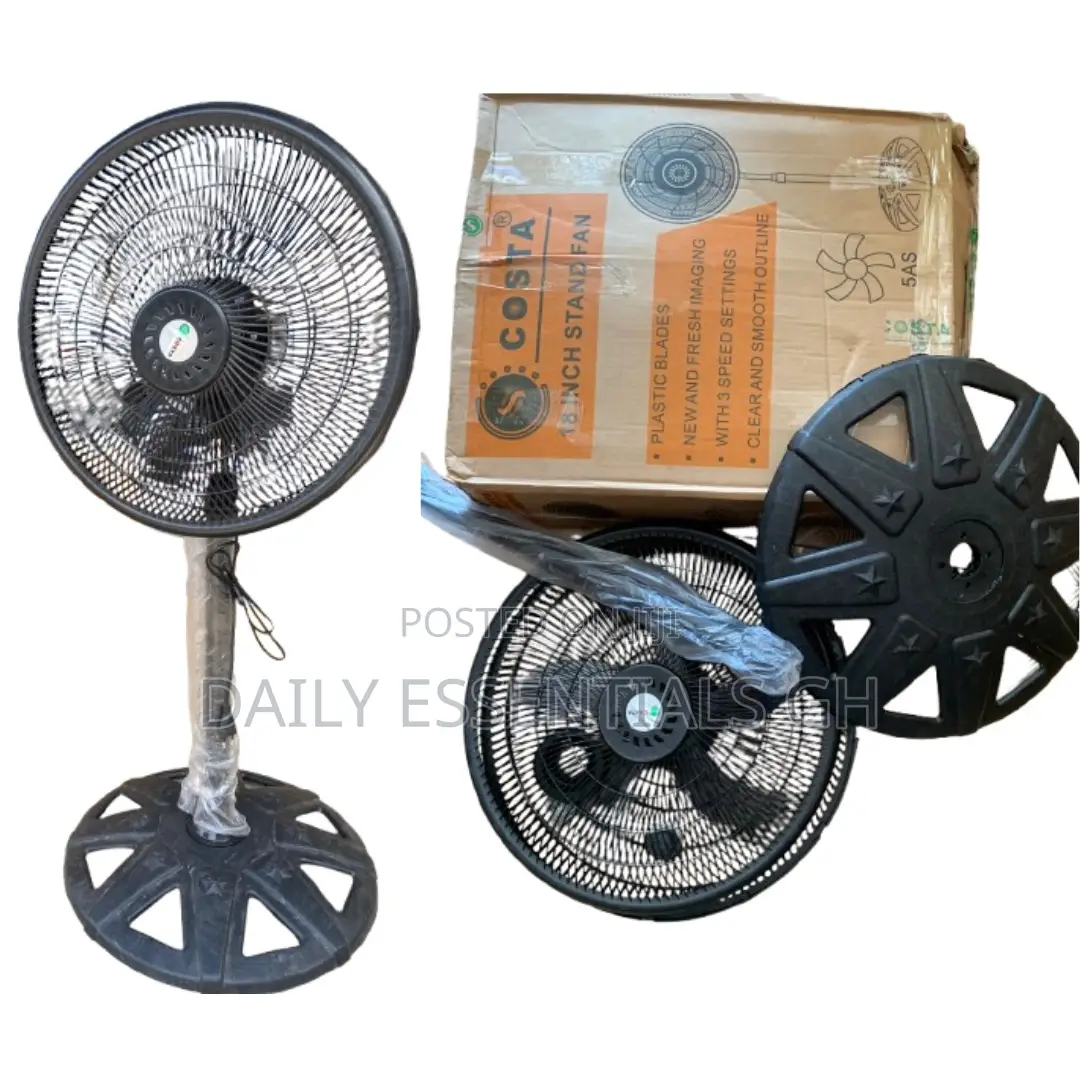 18” Costa Standing Fan | Energy Saving Long-Lasting