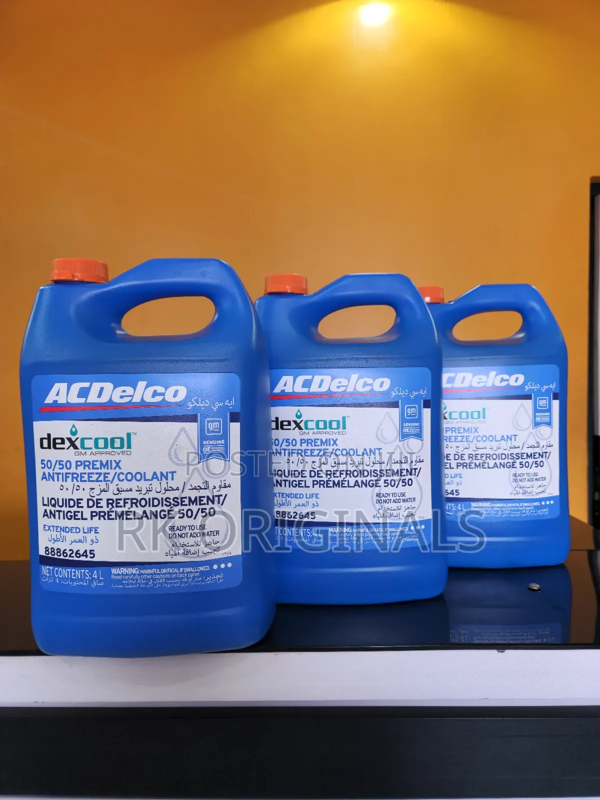 AC Delco Dexcool Orange Coolant Antifreeze 4l