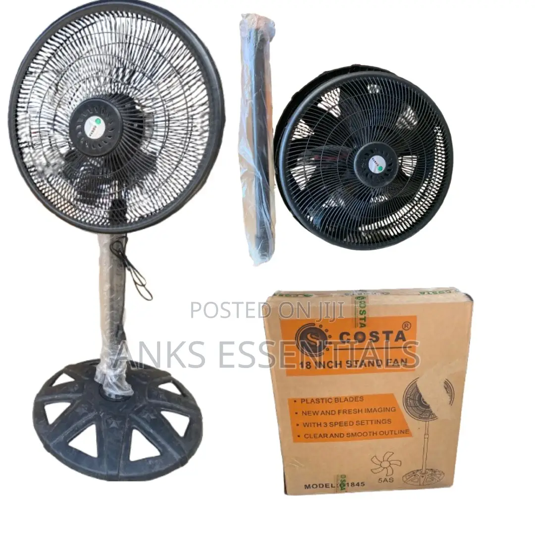 Costa 18 Inch Fan | Stable Base | 3 Speed Levels