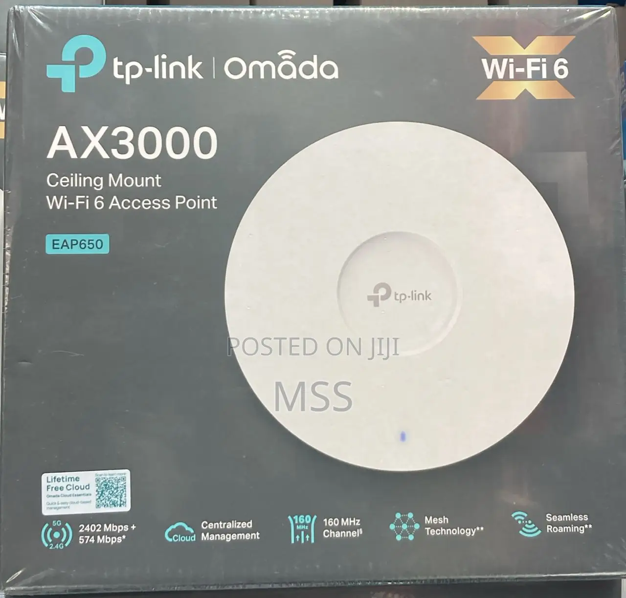Eap650=Ax3000 Ceiling Mount Wifi 6 Access Point=Tplink