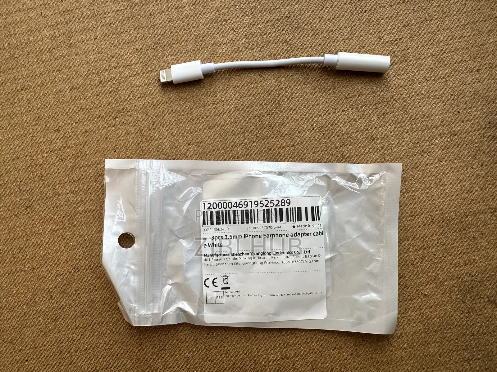 iPhone Adapter To 3.5mm Jack Aux Cable For Male To Female Converter
