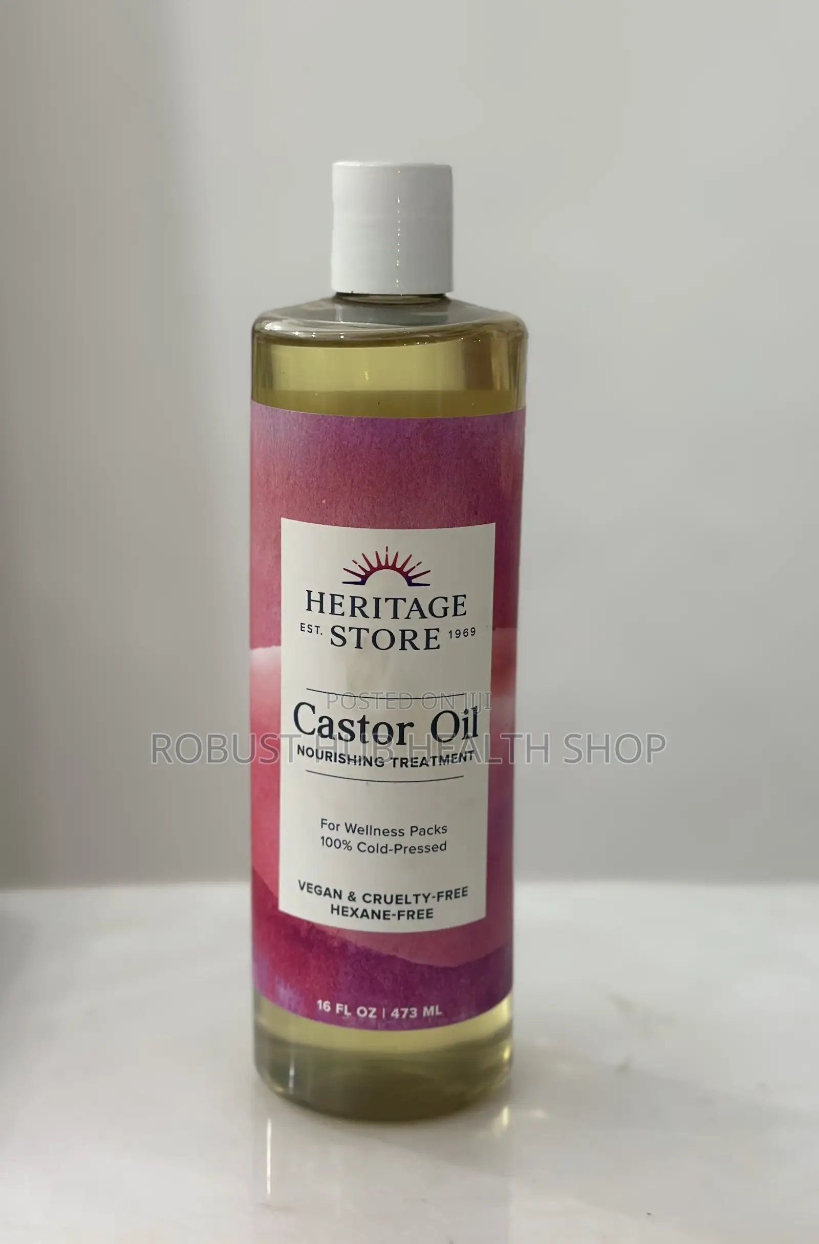Heritage Store Cold Pressed Castor Oil