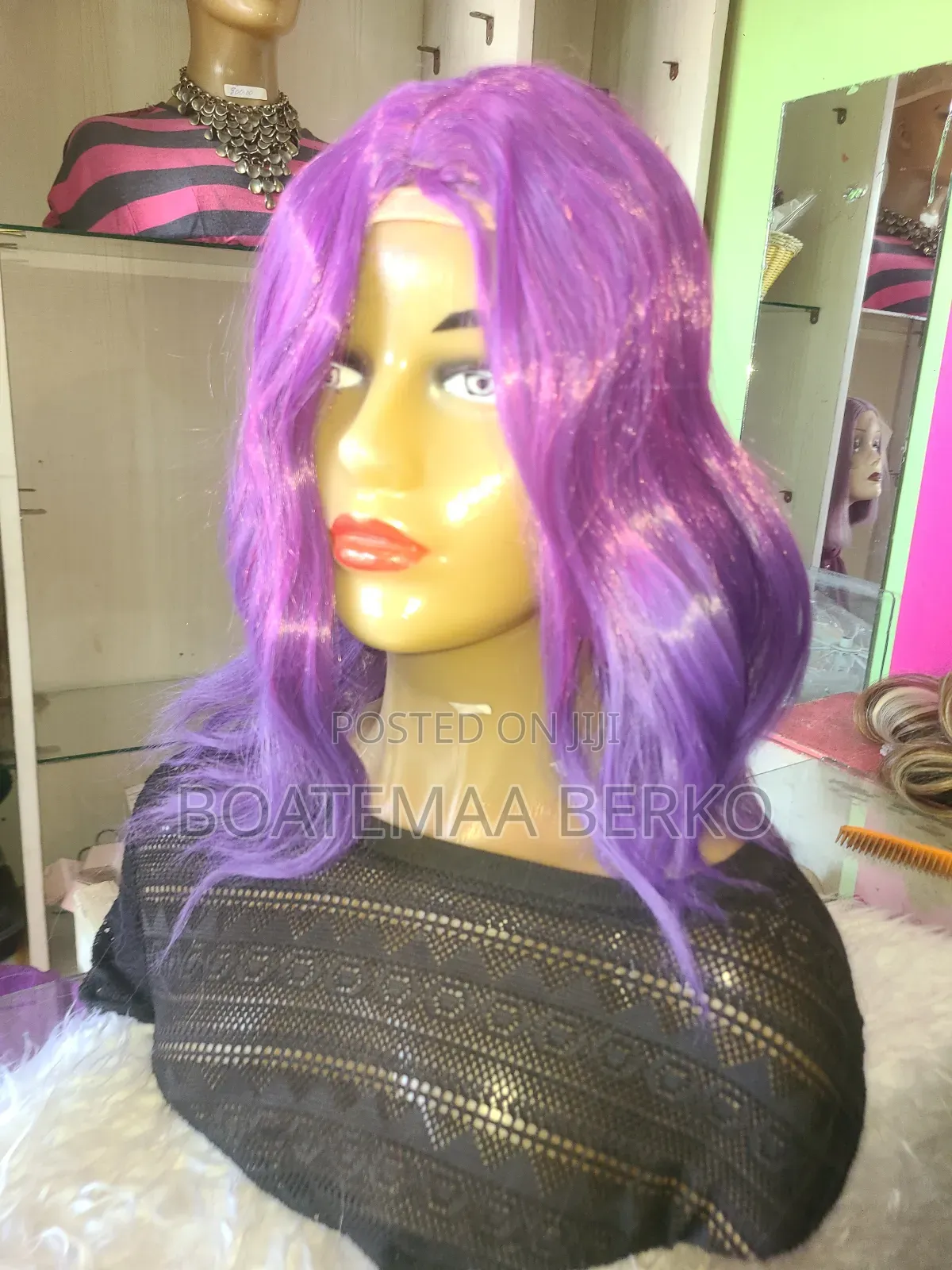 Purple Bodywave Wig