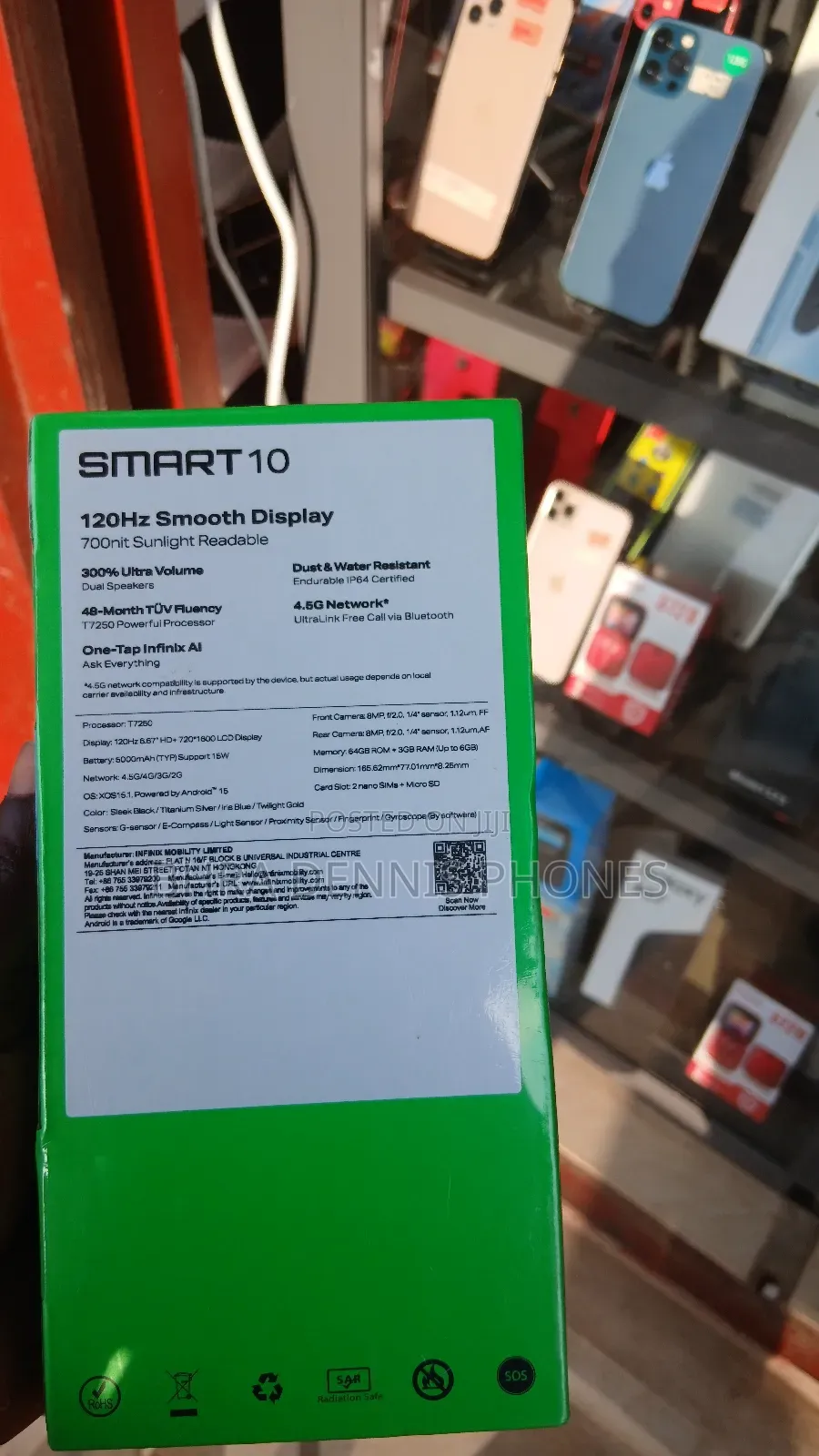 New Infinix Smart 10 64 GB Black