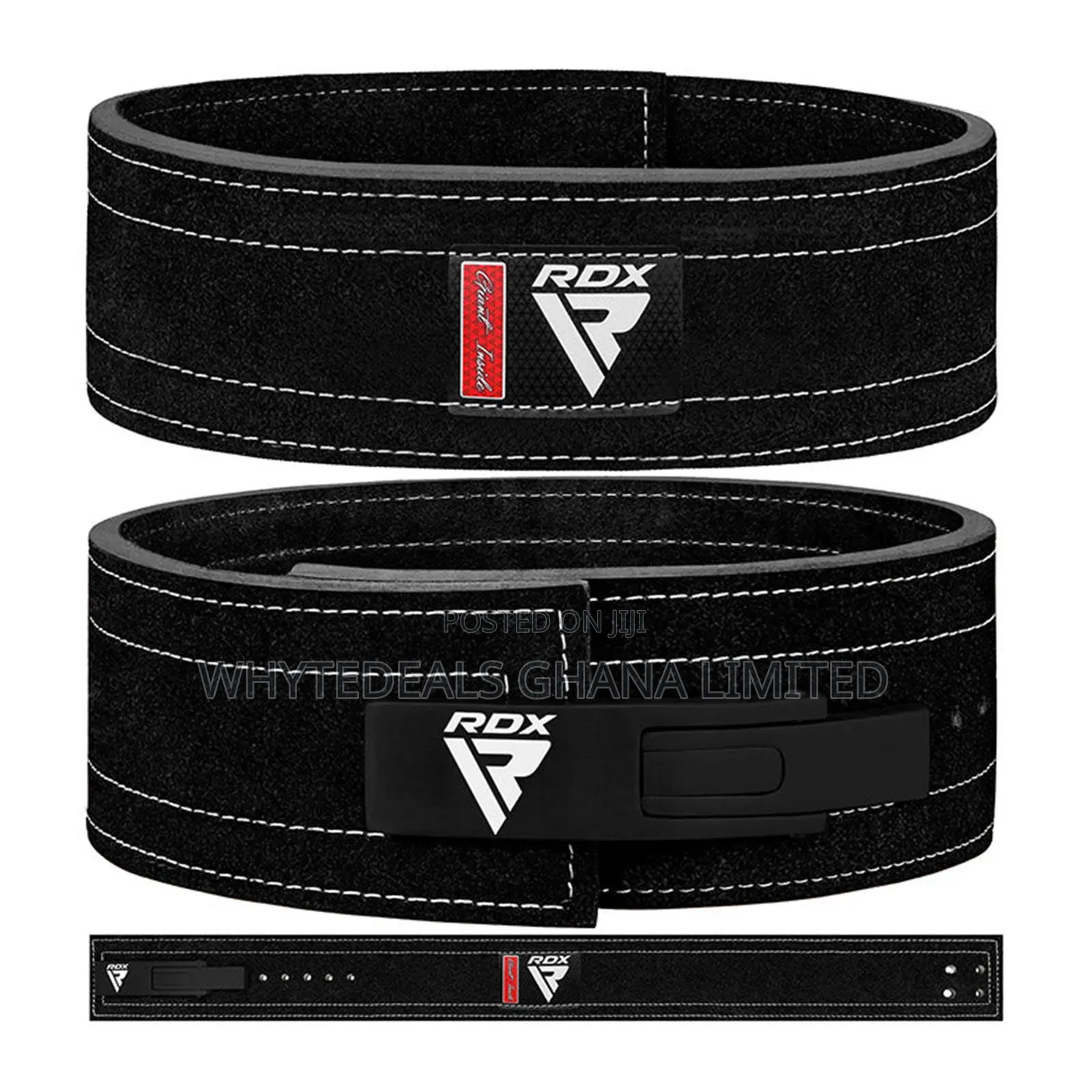 Rdx Power 4" Lifting Lever Buckle Gym Belt| Comfort| Cushioned Leather