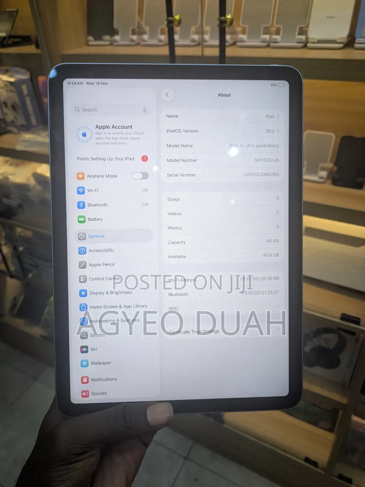 Apple iPad Air (2020) 64 GB Gray