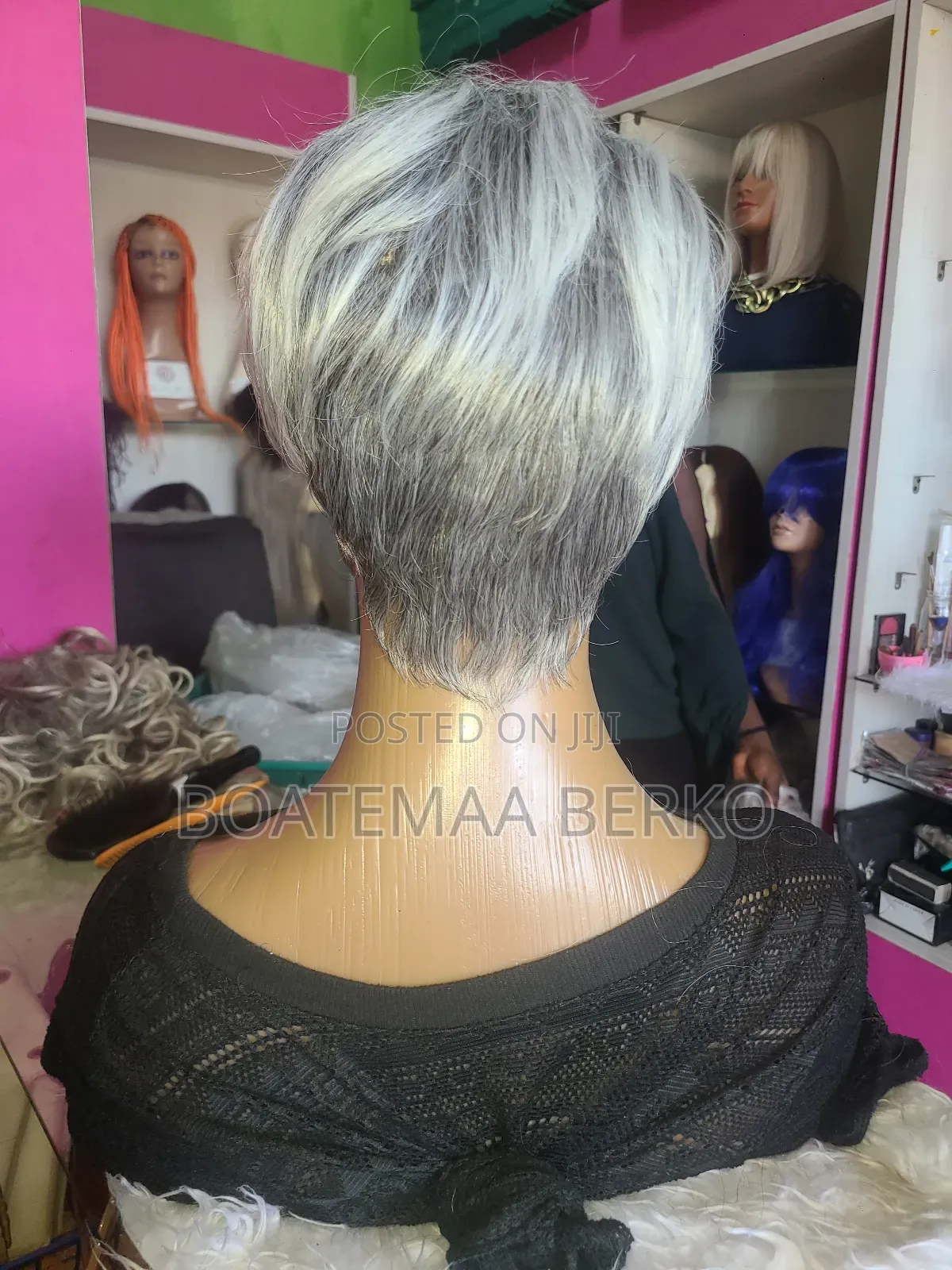 Grey Pixie Wig