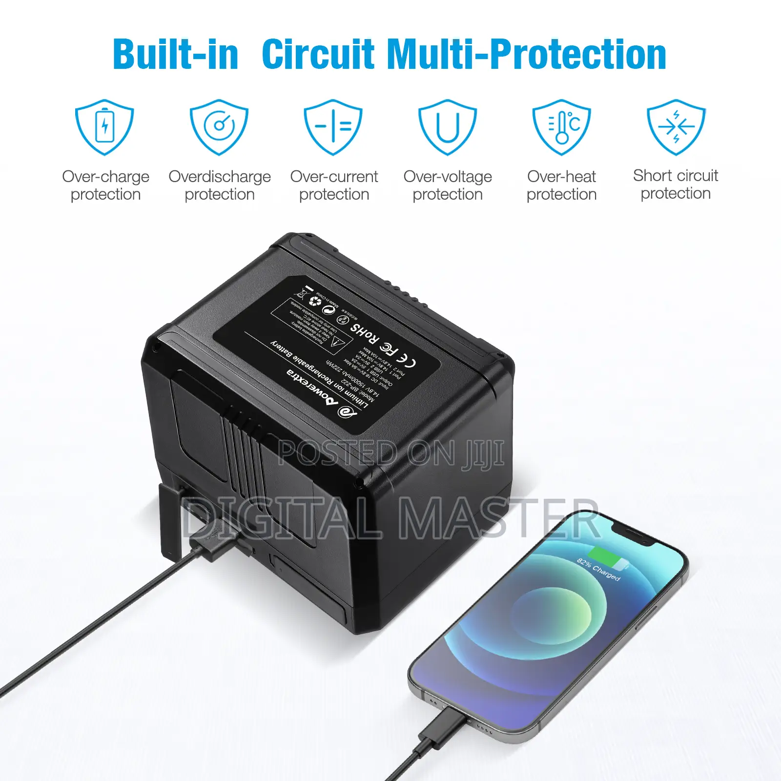 V-mount/V-lock Battery - 222wh 14.8v 15000mah Rechargeable Battery