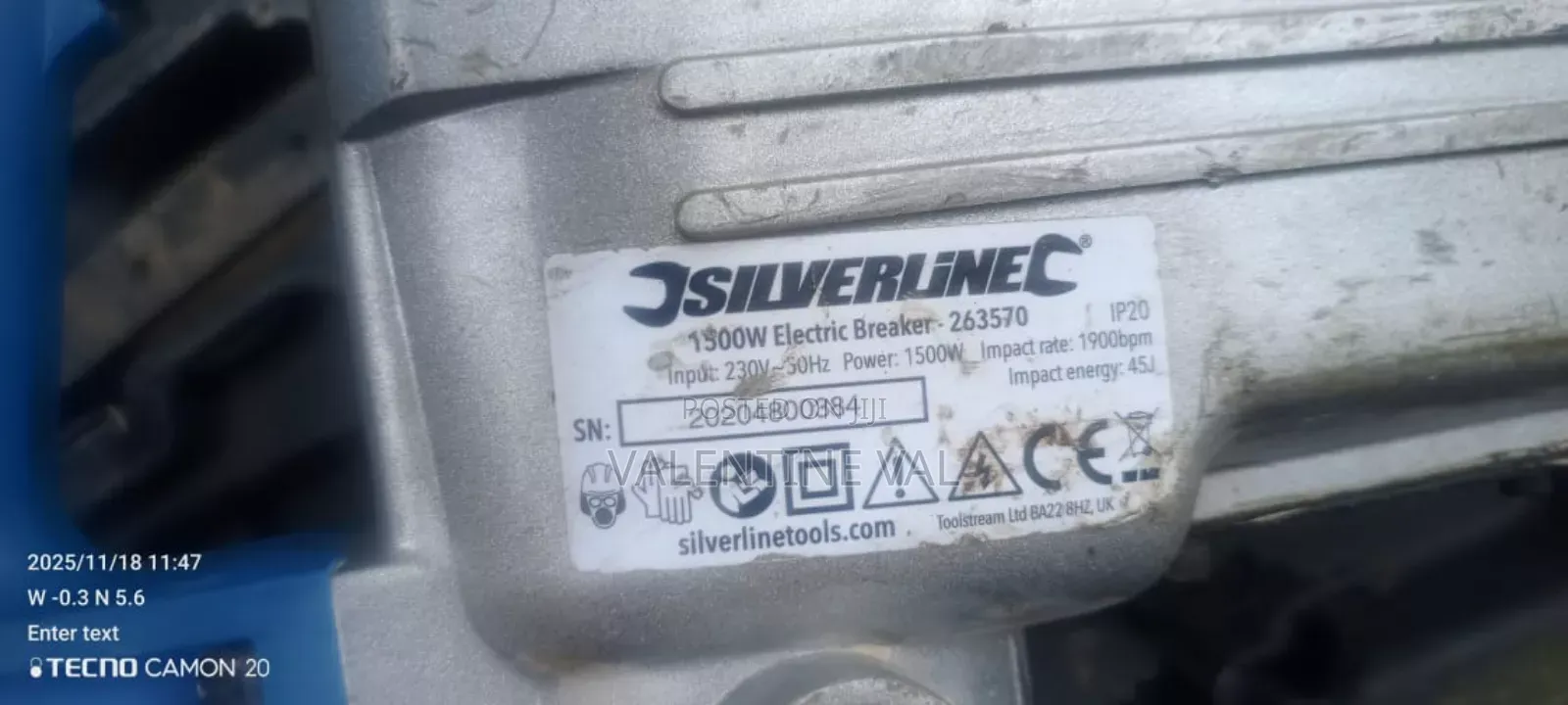 Silverline Concrete Breaker Machine Working Perfectly