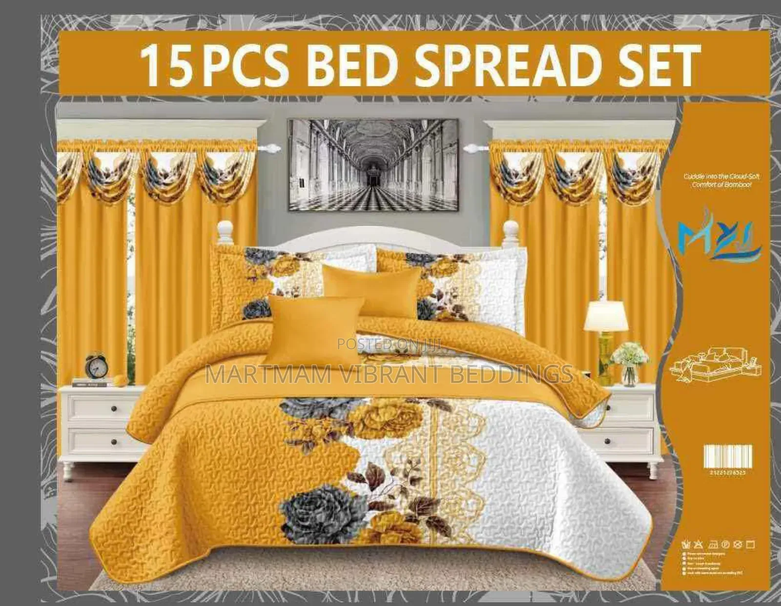 Super King Size 15 Pieces Set Beddings