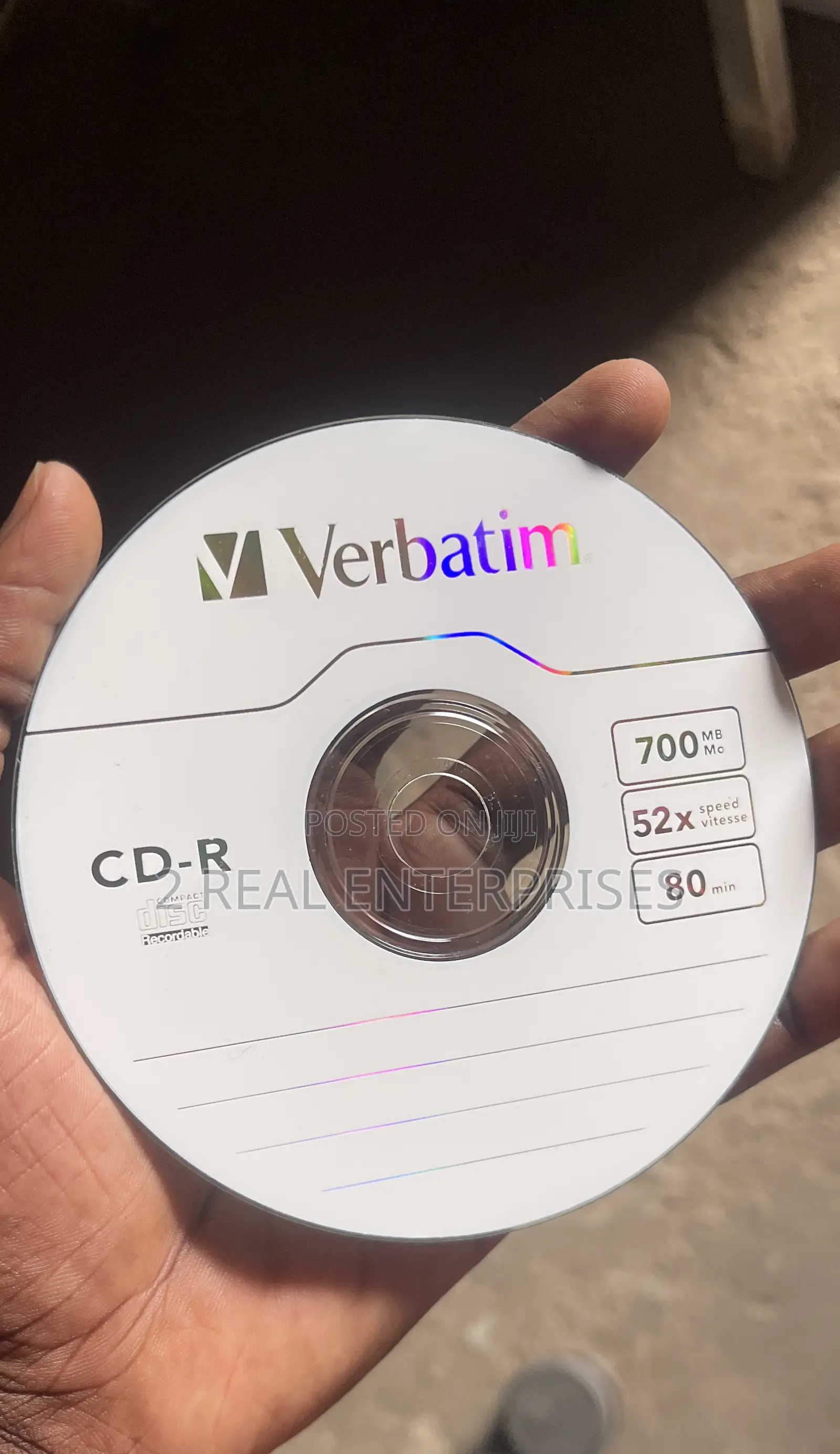 Verbatim Cd-R (Compact Disc Recordable) Blank Disc 700mb
