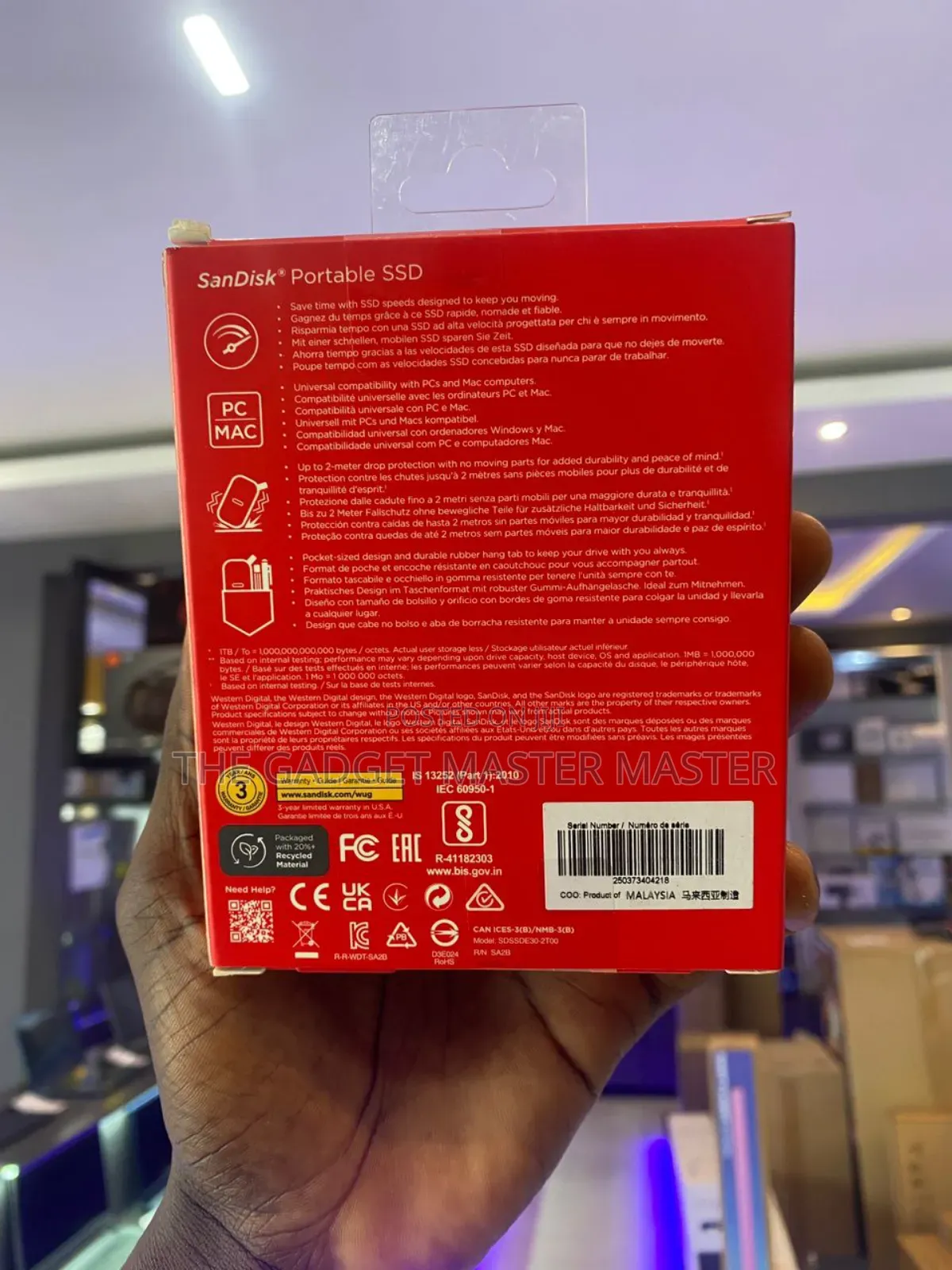 Sandisk Portable Ssd 2tb 800 Mb/S
