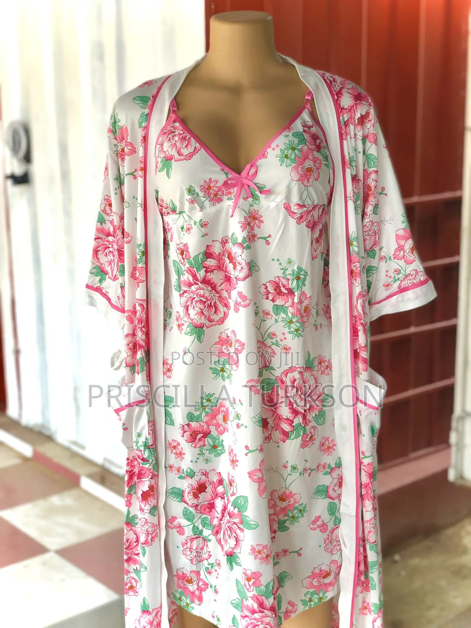 Grey 3 Piece Night Wear
