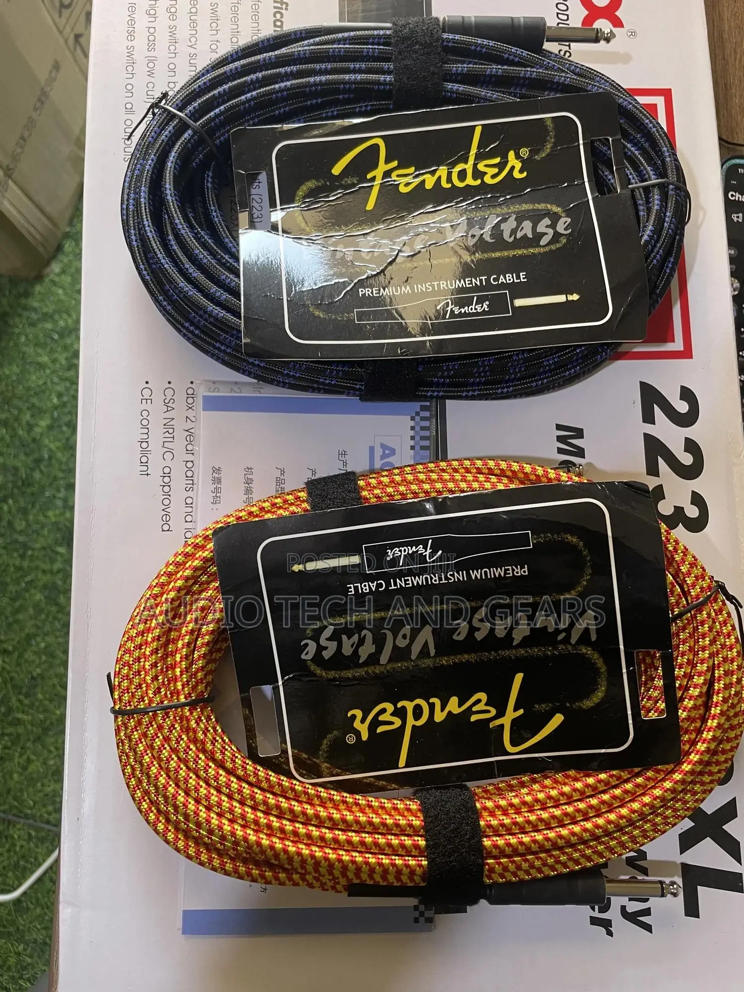 Fender Jack to Jack 10m Cable