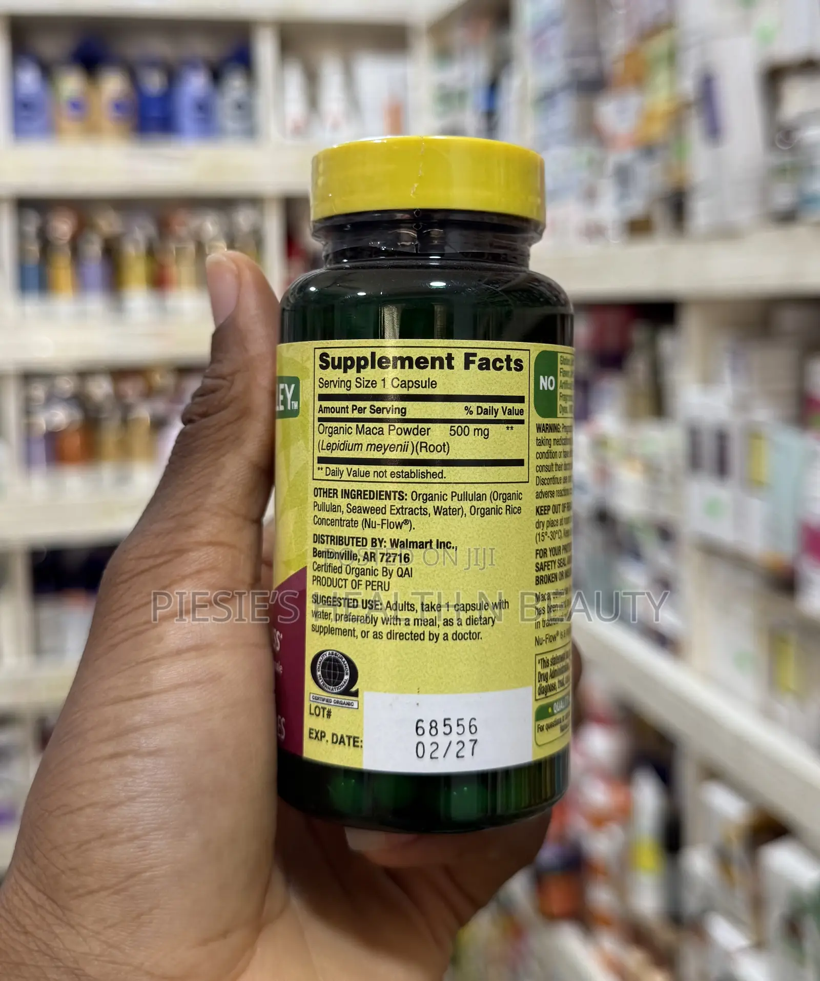Spring Valley Maca Root 500mg Capsules for Men and Women, 90 Capsules