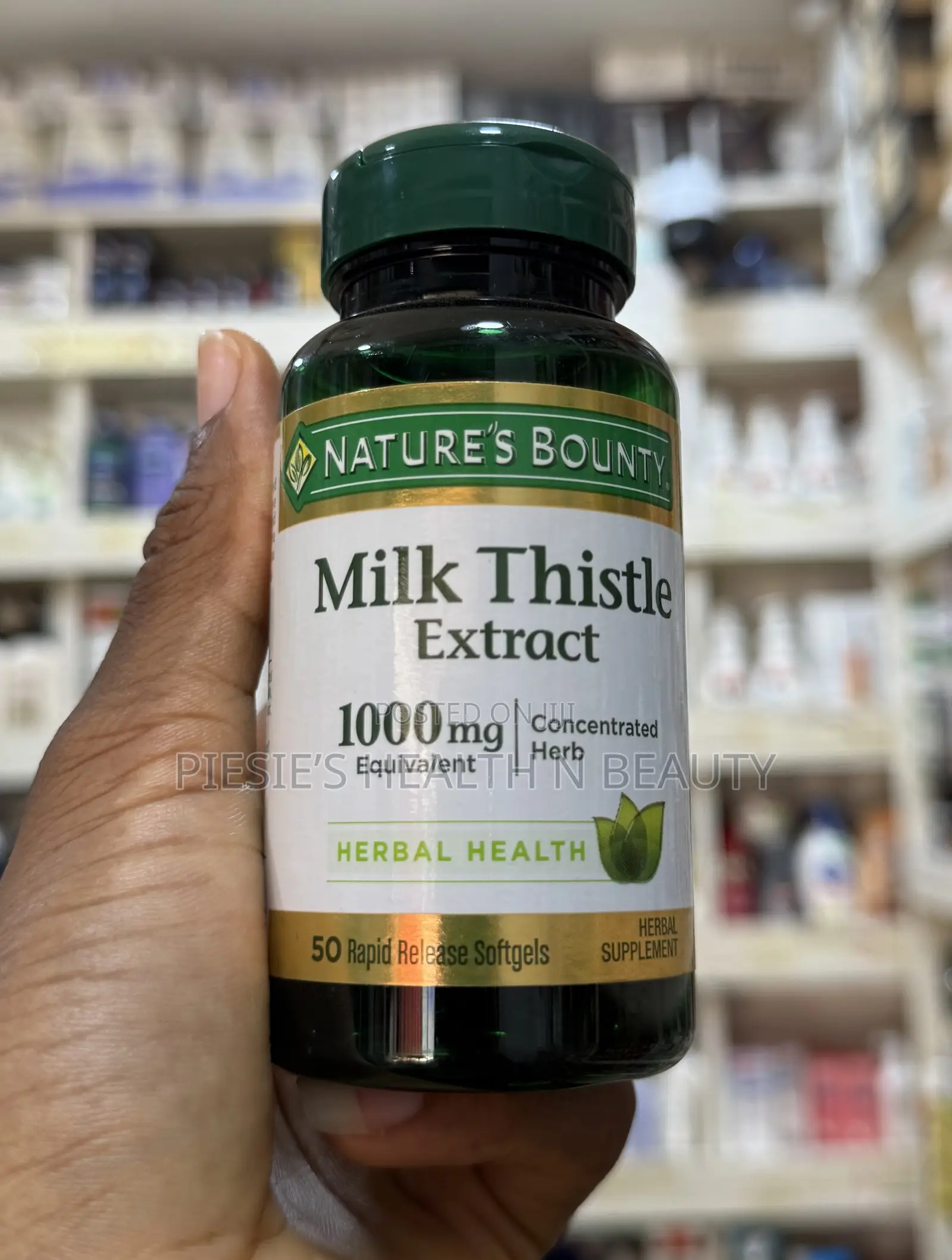 Nature’S Bounty Milk Thistle, 1000mg, 50 Count