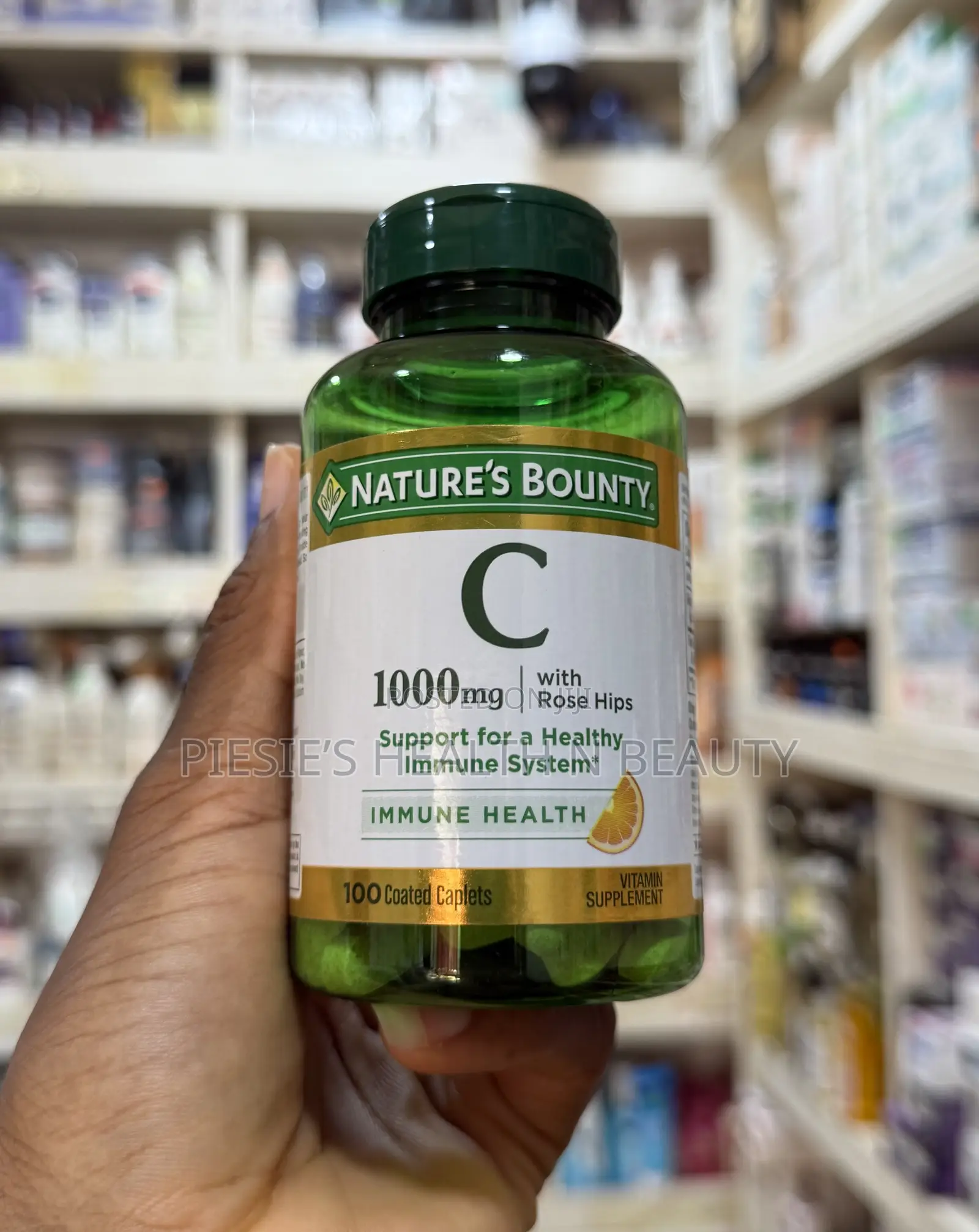 Nature’S Bounty Vitamin C 1000mg With Rose Hip, 100 Tablets