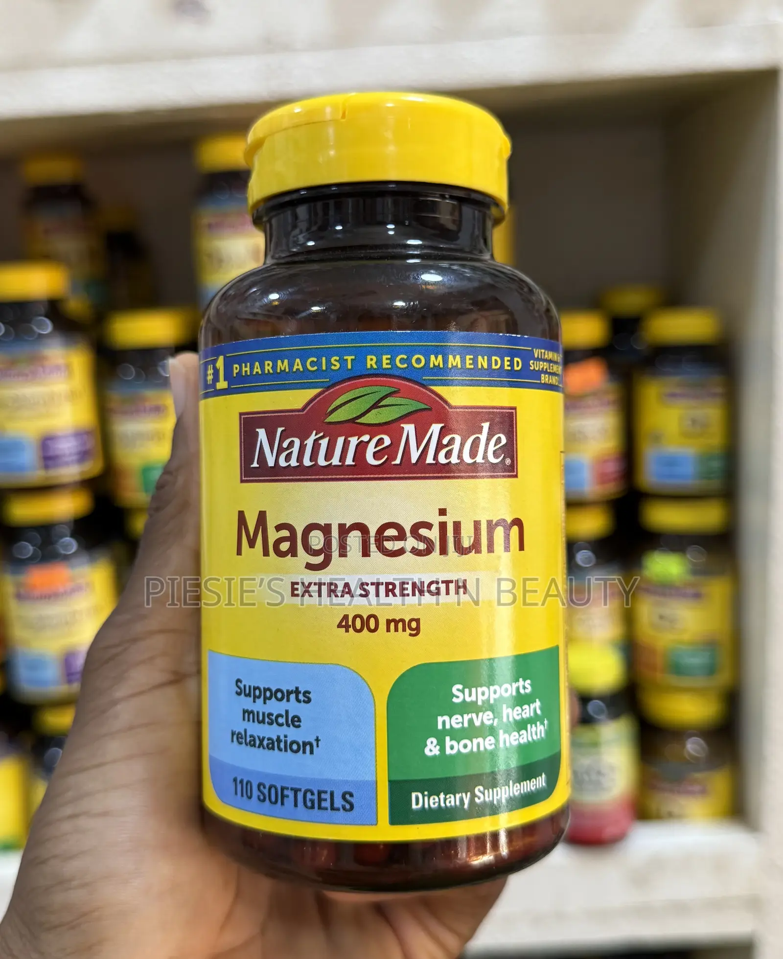 Nature Made Magnesium Extra Strength 400 Mg, 110 Softgels