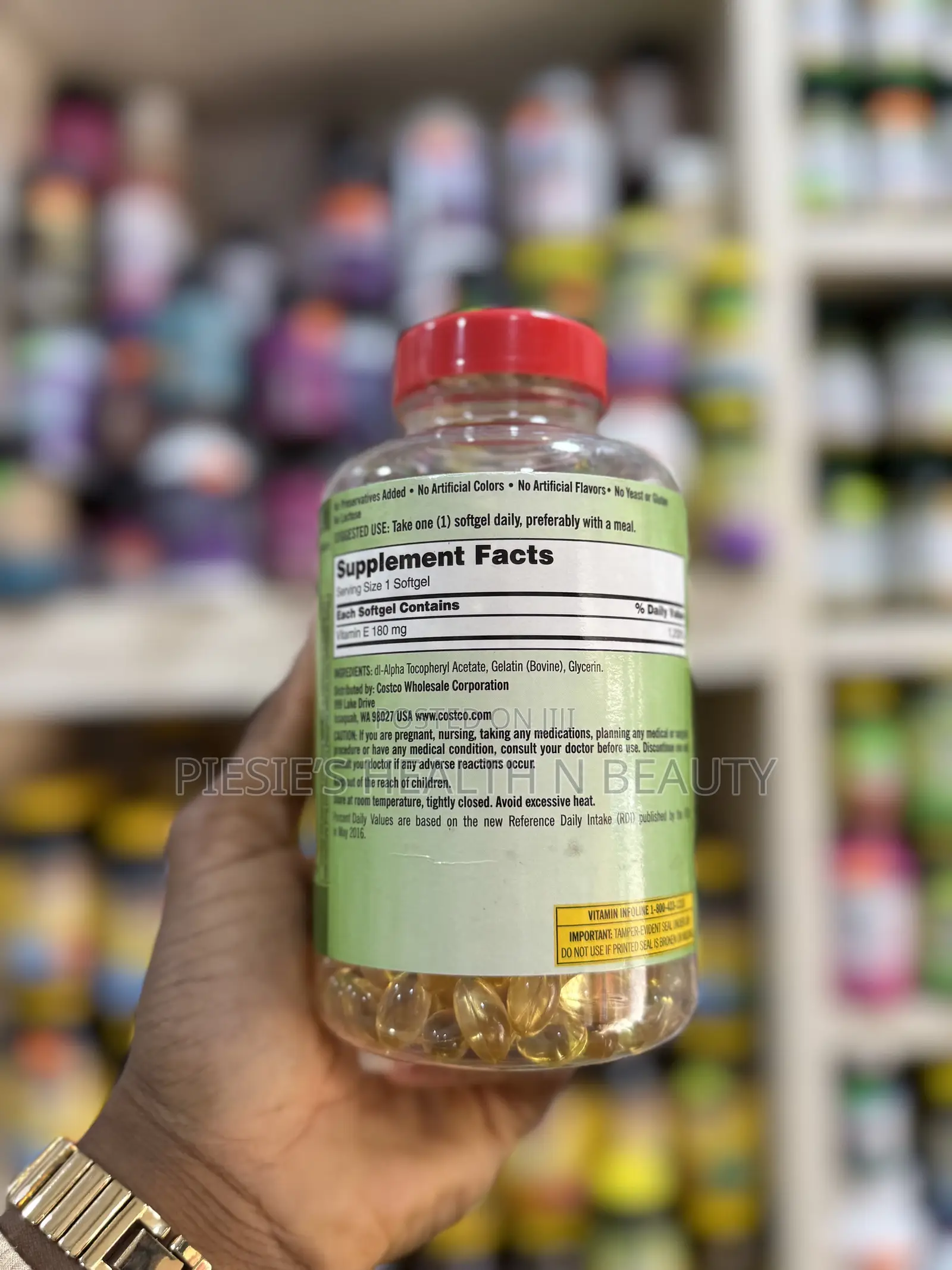 Kirkland Signature, Vitamin E 400 Iu BRDQT 500 Softgels