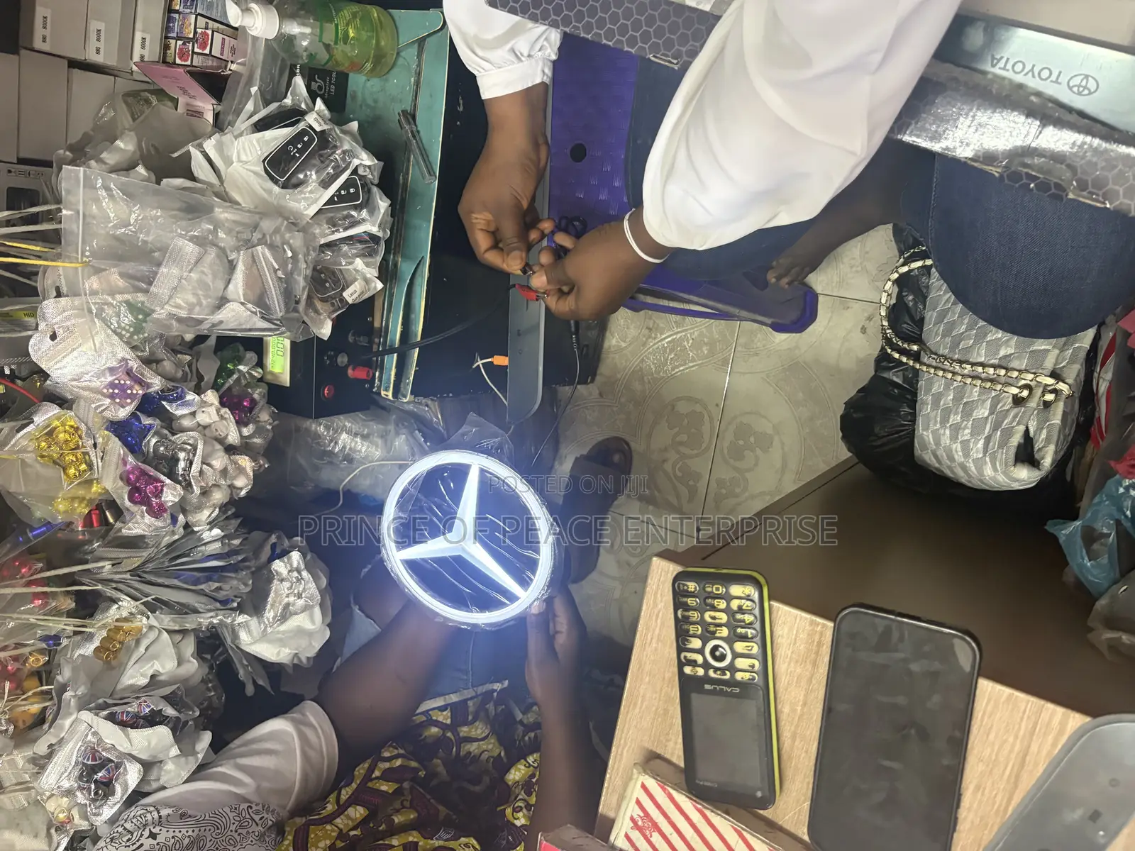 Mercedes Benz Full Led Front Crown or Emblem