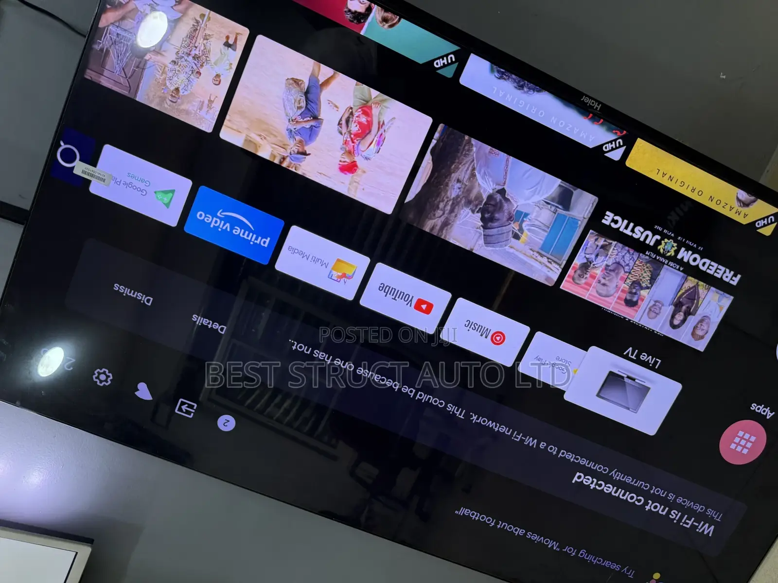 Haier 55 Inches Smart Satellite Tv