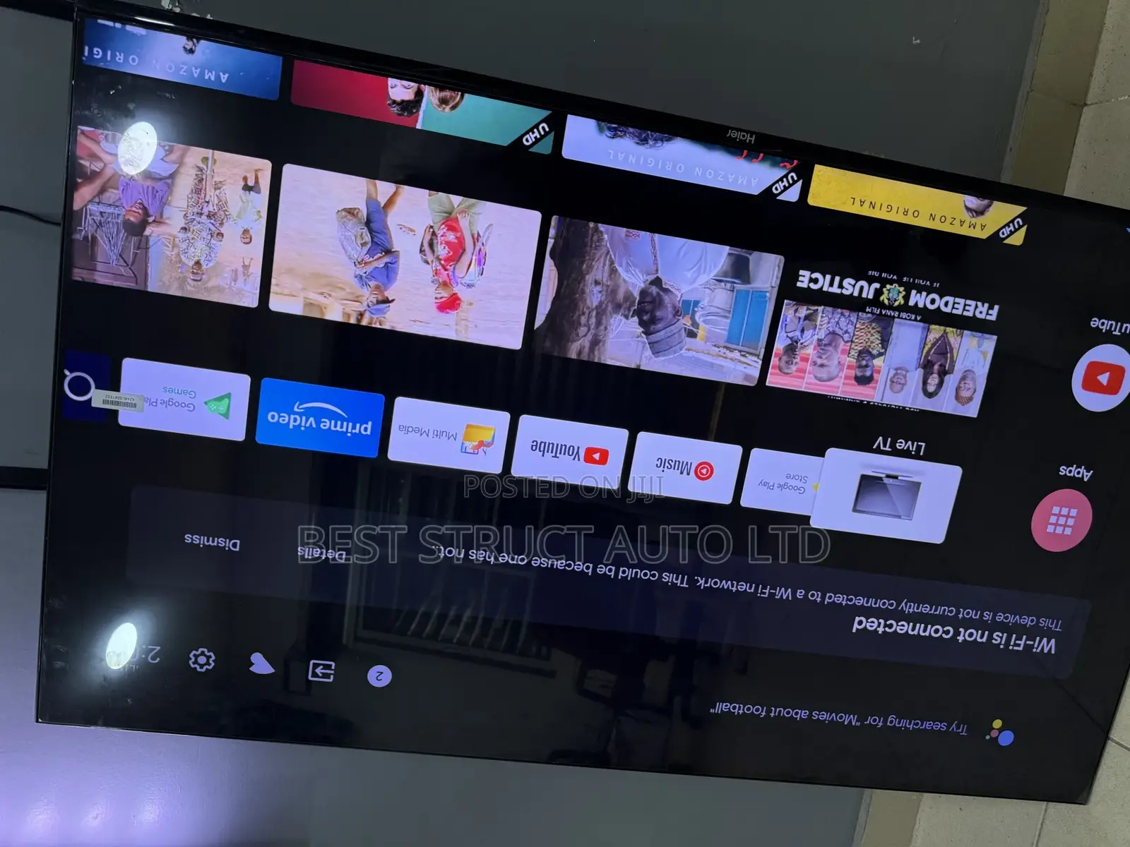 Haier 55 Inches Smart Satellite Tv