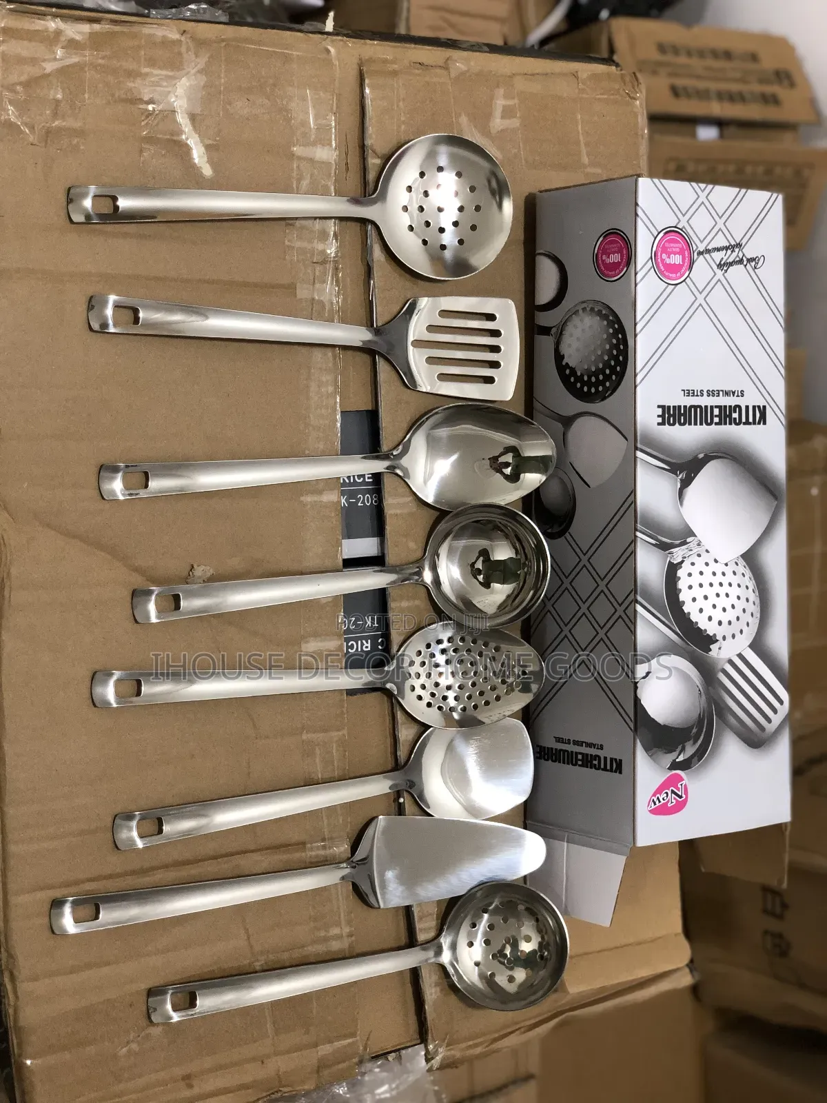 8pcs Stainless Kitchen Spoons Set
