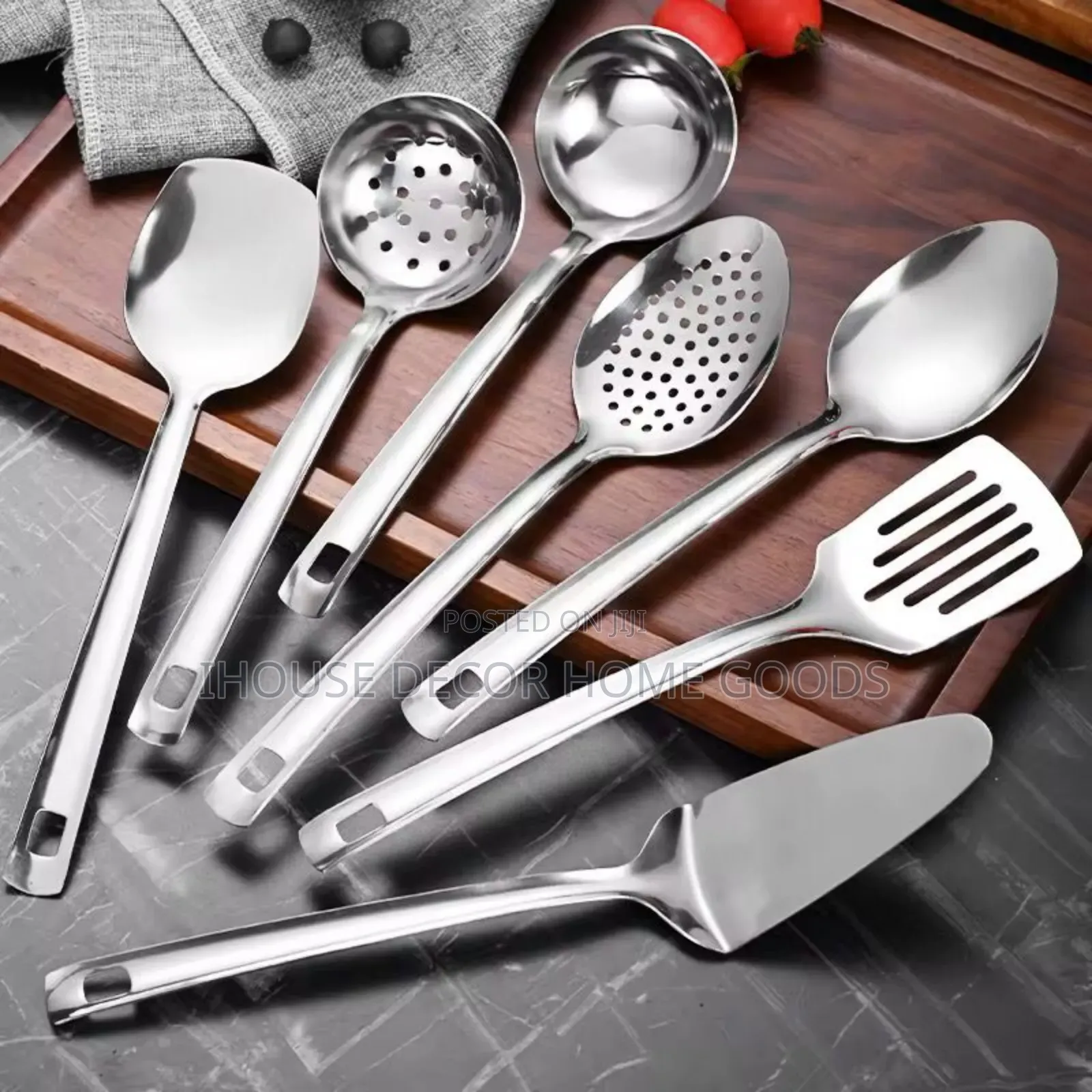8pcs Stainless Kitchen Spoons Set