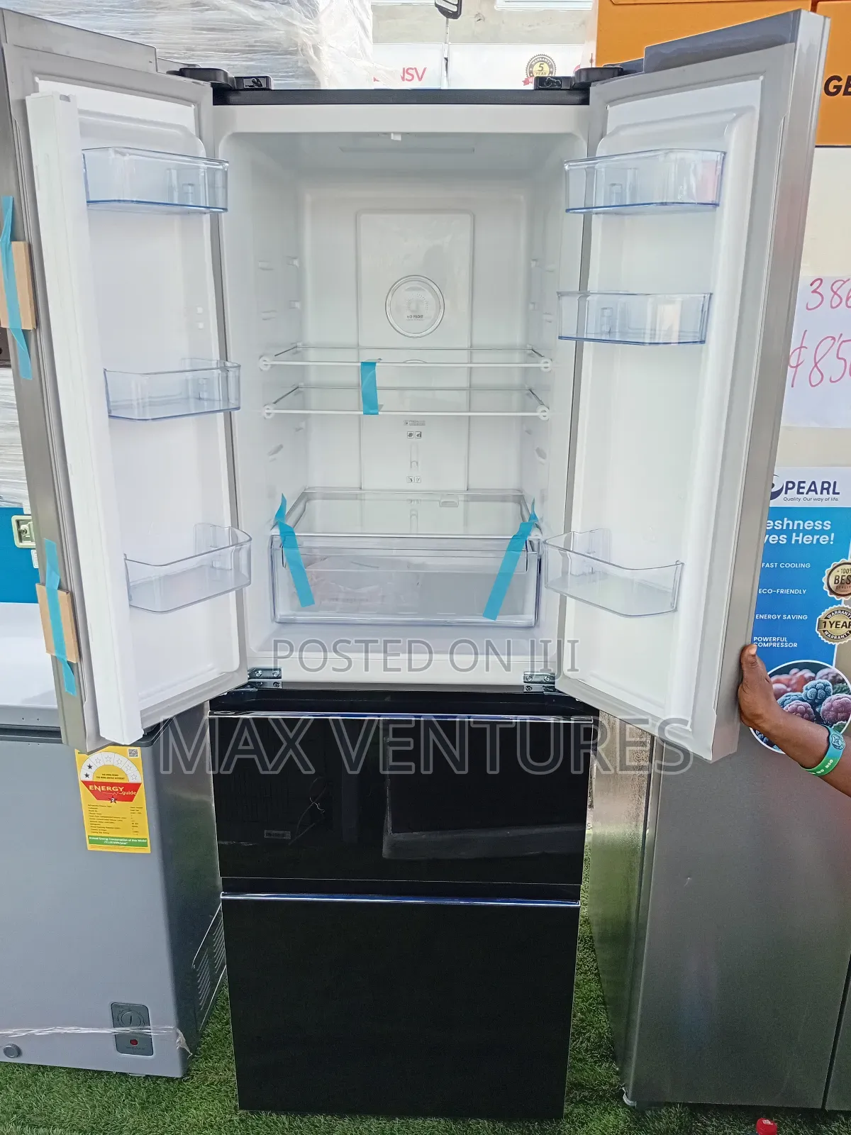 Brand New French Door 320l Fridge Pearl