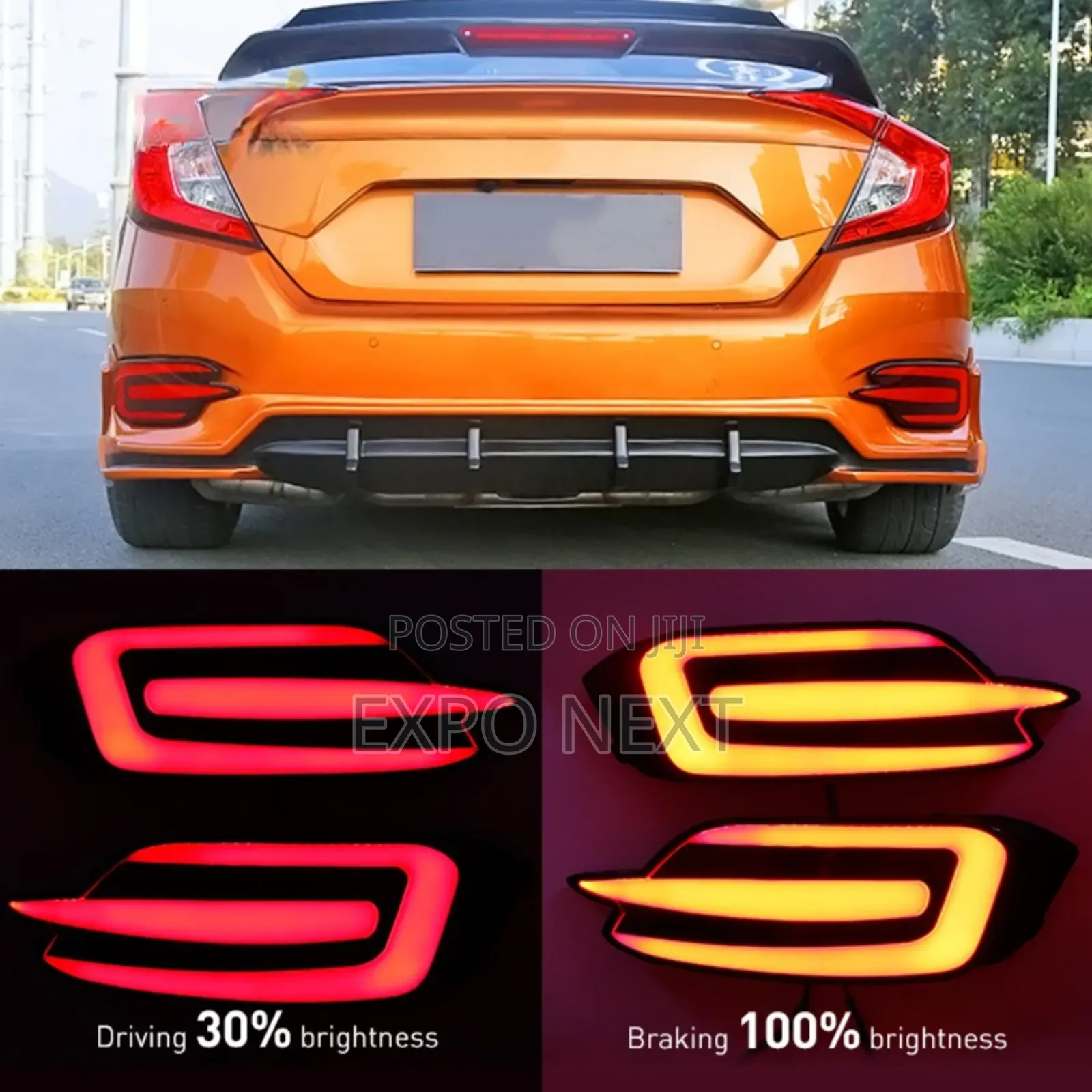 Led Reflector For Civic Led Brake Lamps For Civic 2016-2021 10th Gen