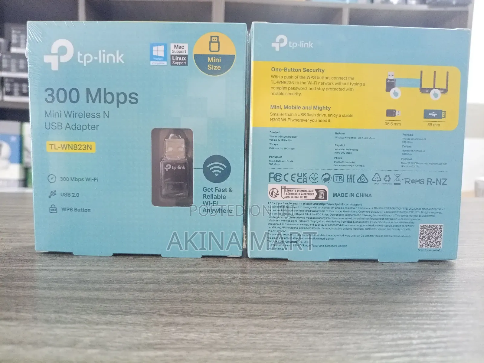 Tp Link Tl-Wn823n 300mbps Mini Wireless N Usb Adapter