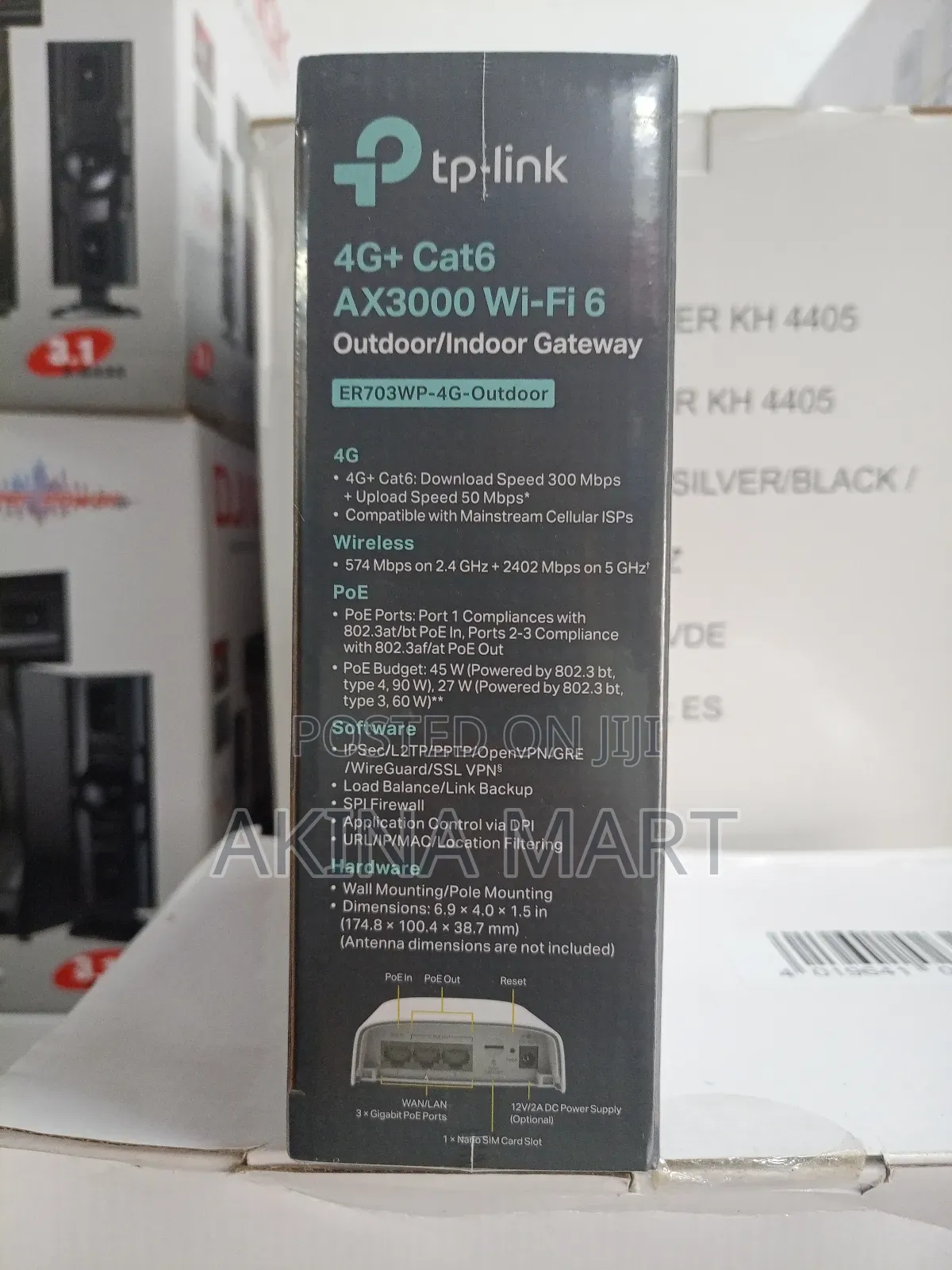 4g+ Cat6 Ax300 Wifi 6 Outdoor/Indoor Gateway Er703wp-4g Outdoor