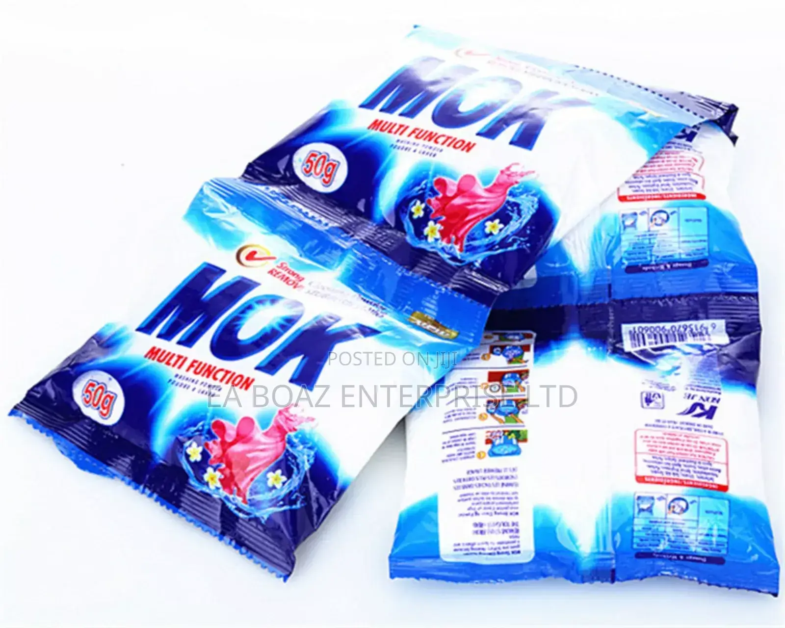 Mok Laundry Detergent Washing Powder (Strip of 10) –35g Small Size