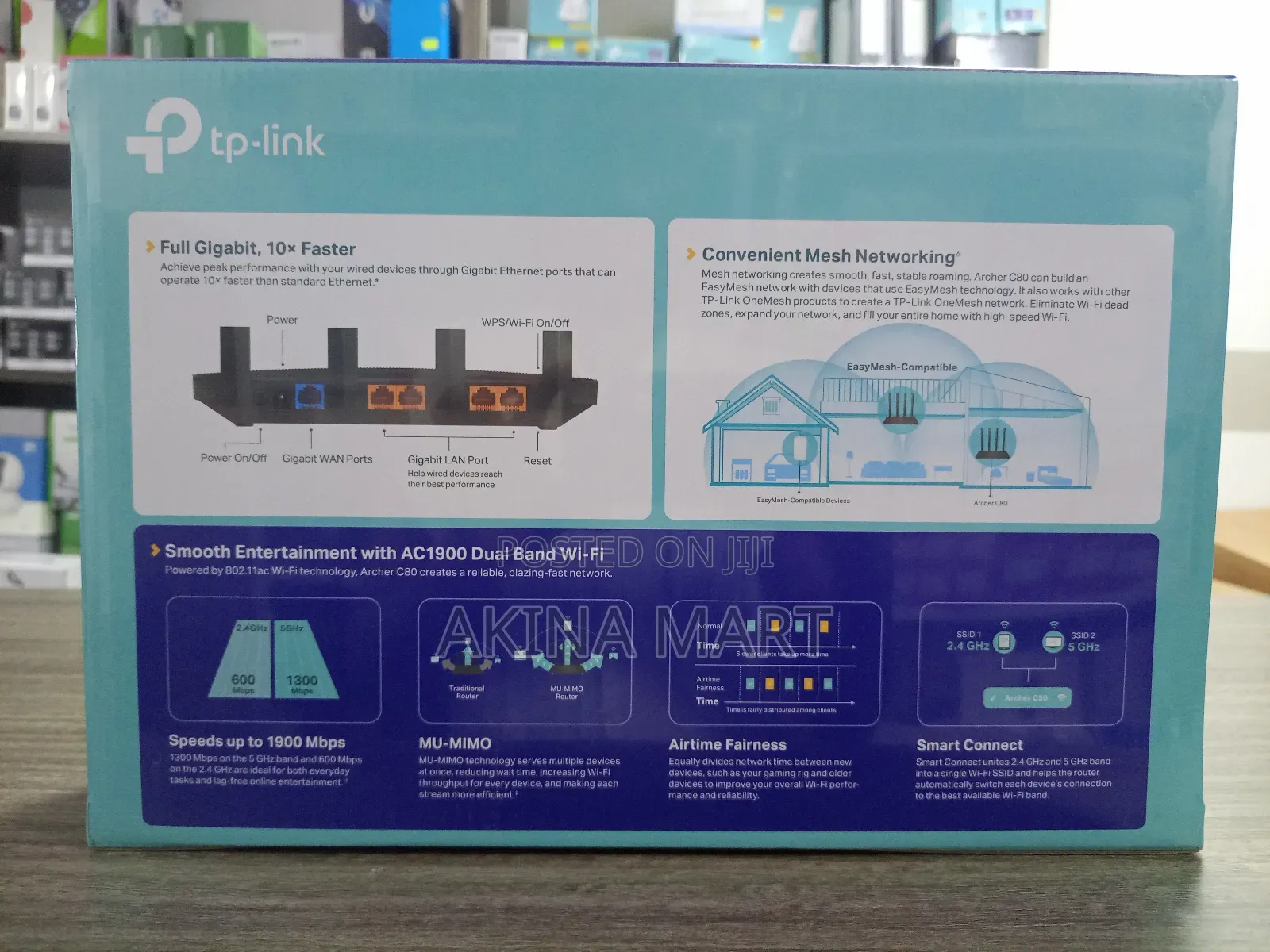 Tp Link Archer C80 Ac1900 Wi-Fi Router Dual Band Mu-Mimo