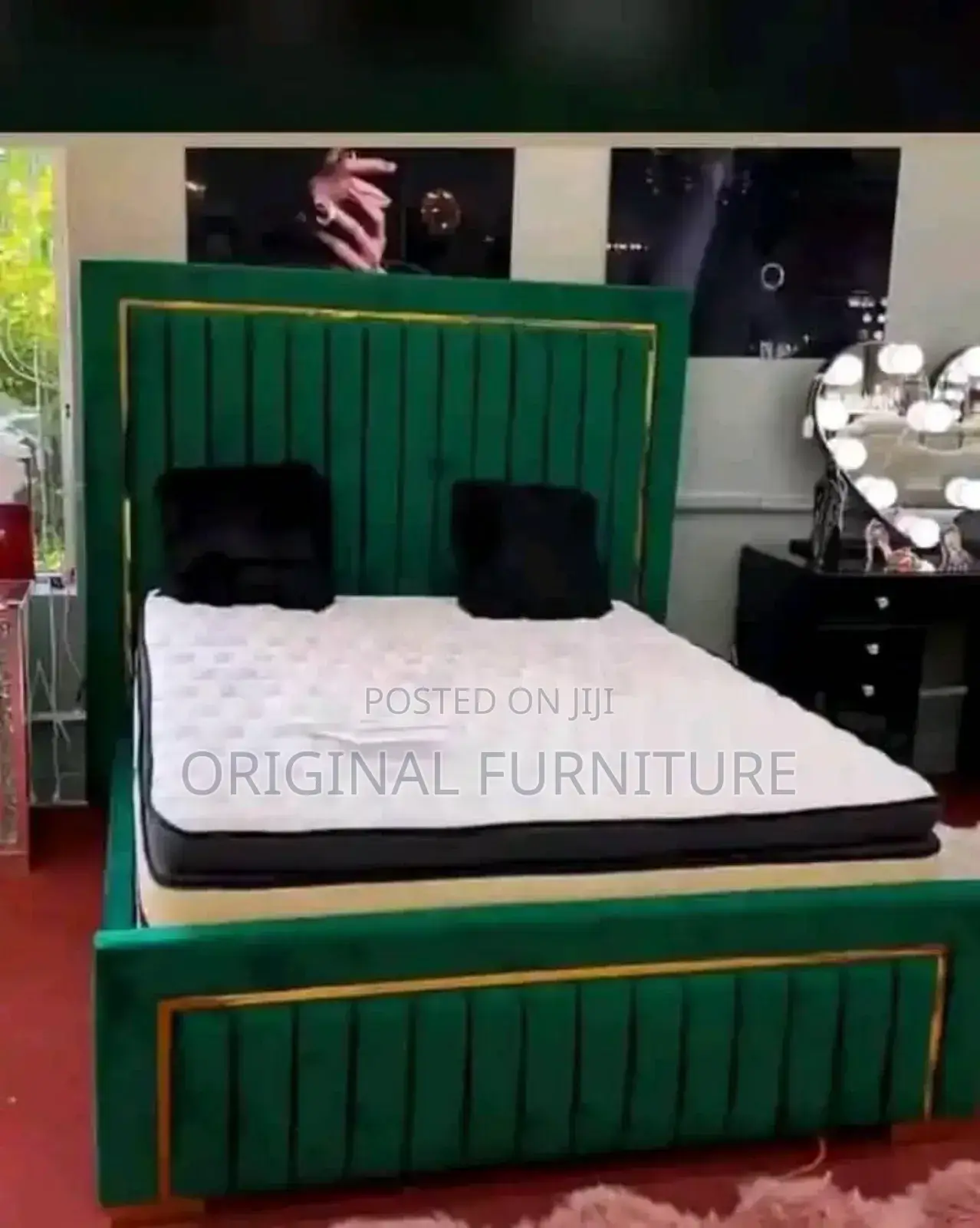 Foreign Double Bed Frame and Mattress