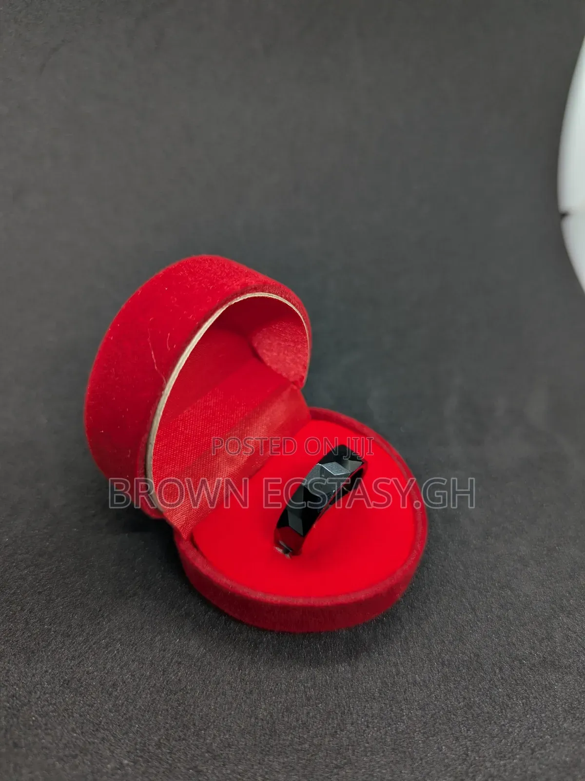 All Black Ceramic Wedding Ring