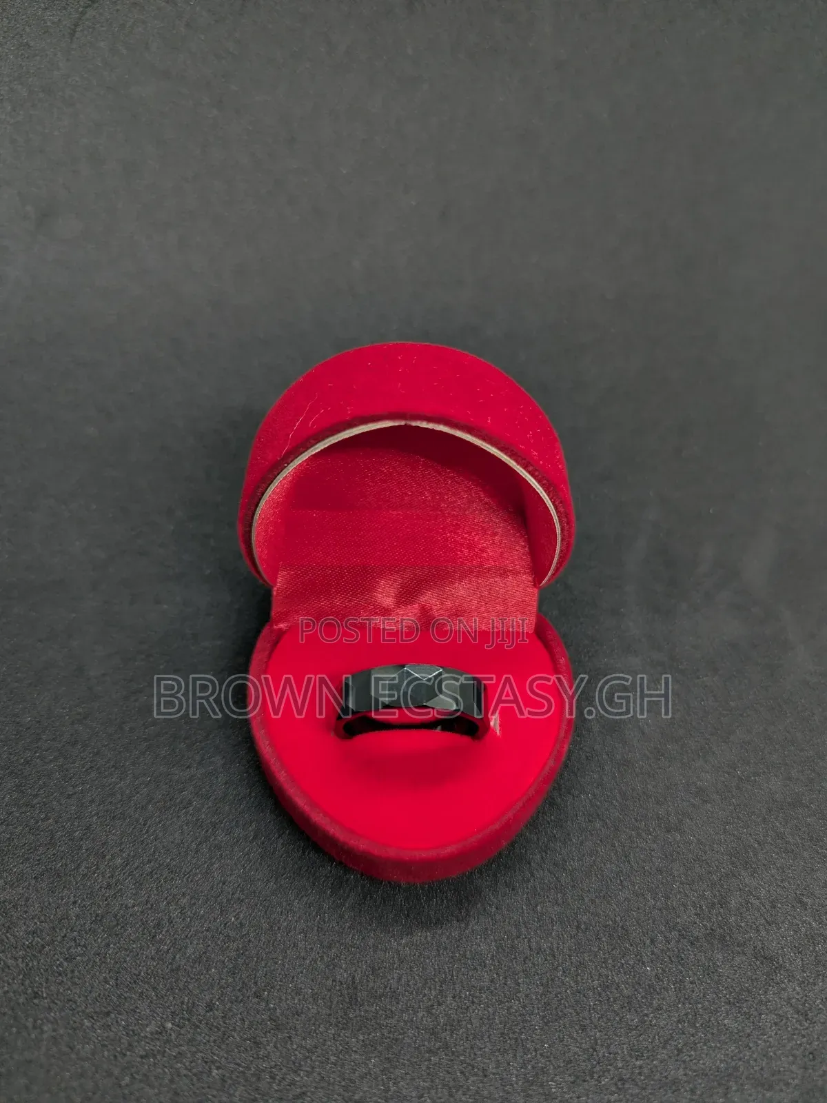 All Black Ceramic Wedding Ring
