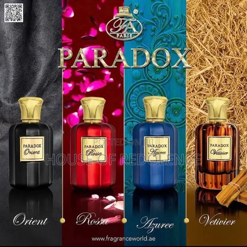 Paradox Perfumes ( Paradox Azuree, Rosa, Orient & Tribute)