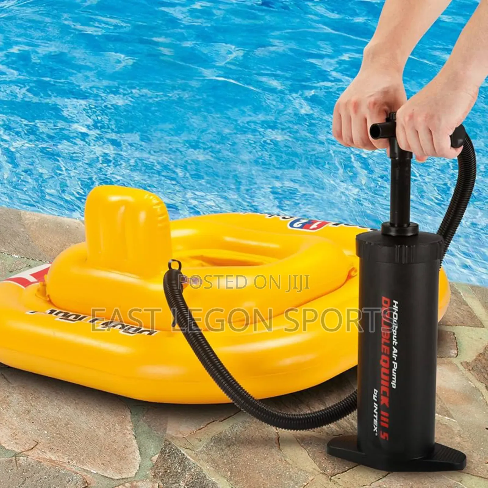Intex Hand Hi Output Air Pump for Inflatables Floor Air Bed